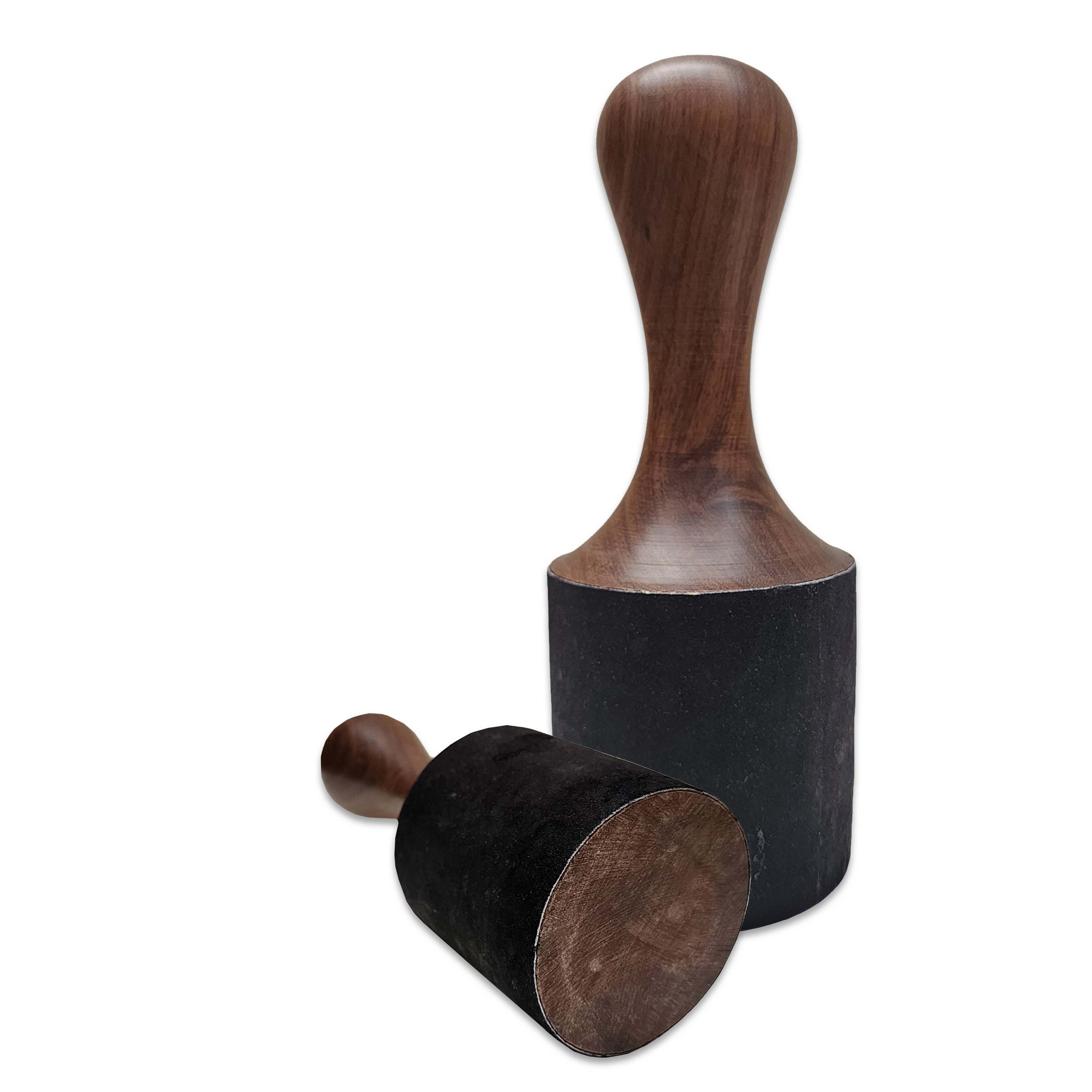 Singing Bowl Accessories, Wooden And Leather, Stroking And Playing Mallet, Extra Large