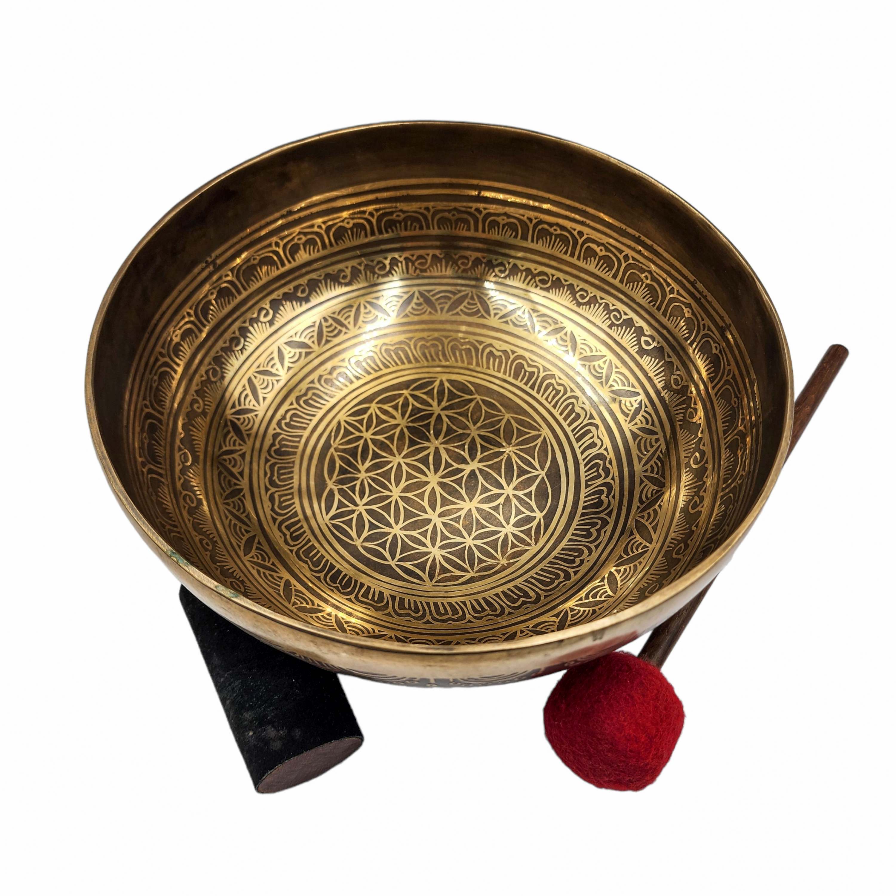 Singing Bowl, Buddhist Hand Beaten, <span Style=