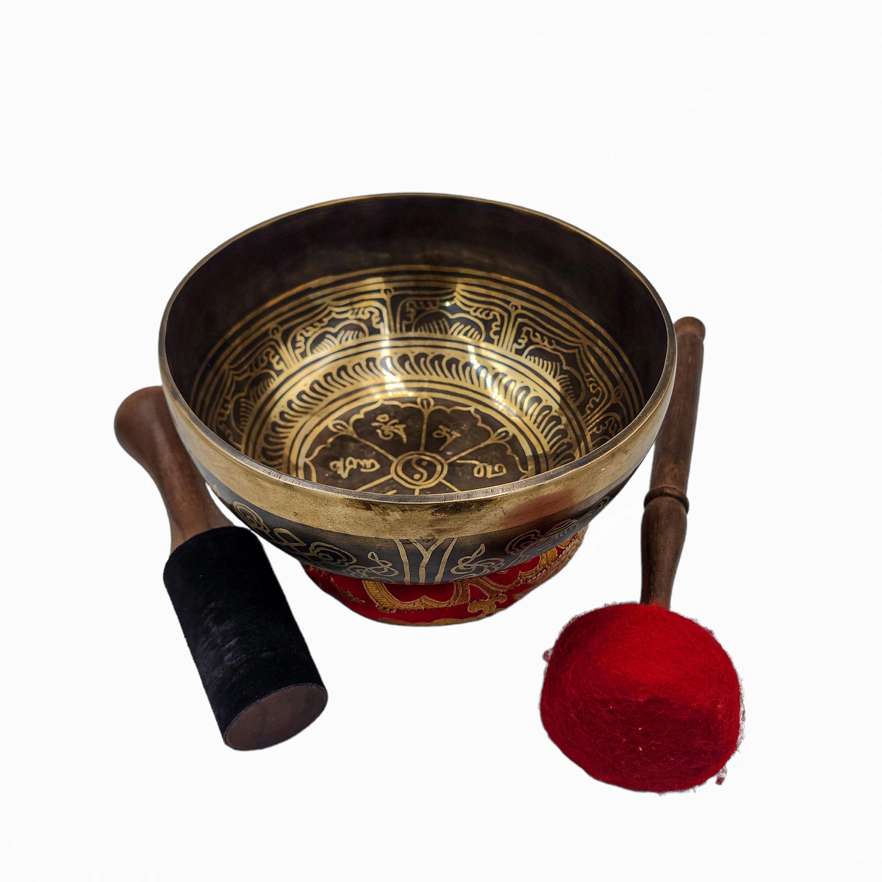 Singing Bowl, Buddhist Hand Beaten, <span Style=