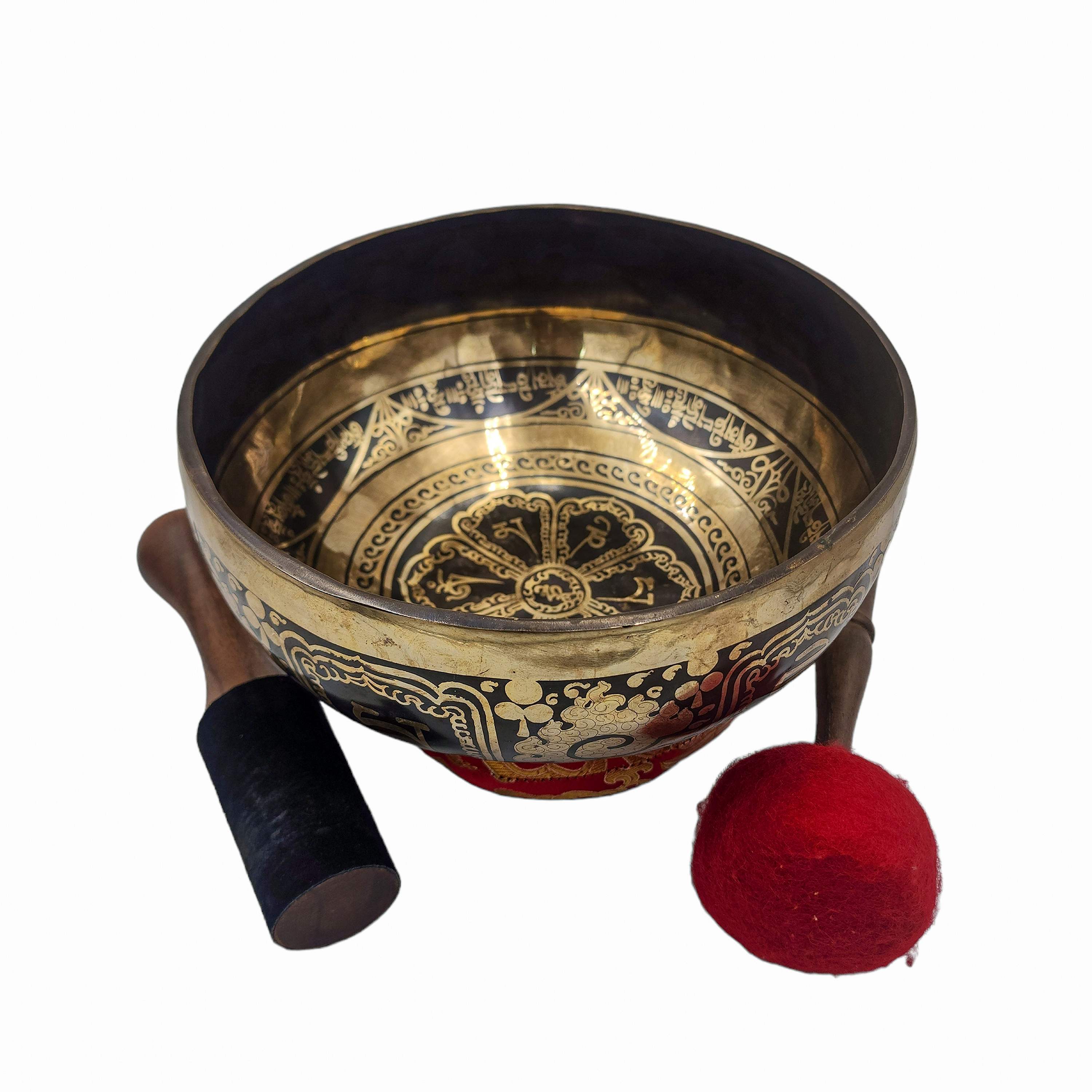 Singing Bowl, Buddhist Hand Beaten, <span Style=