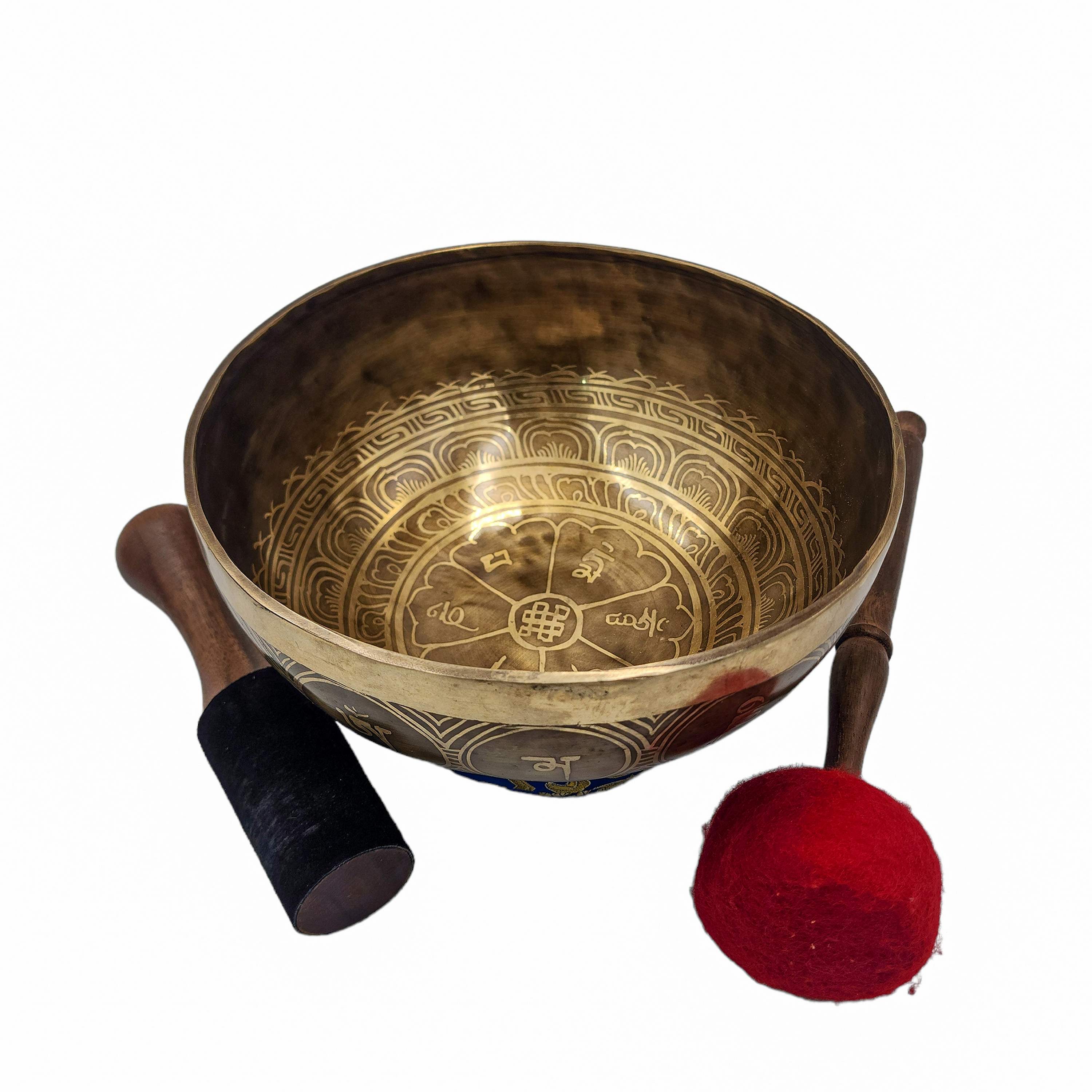 Singing Bowl, Buddhist Hand Beaten, <span Style=