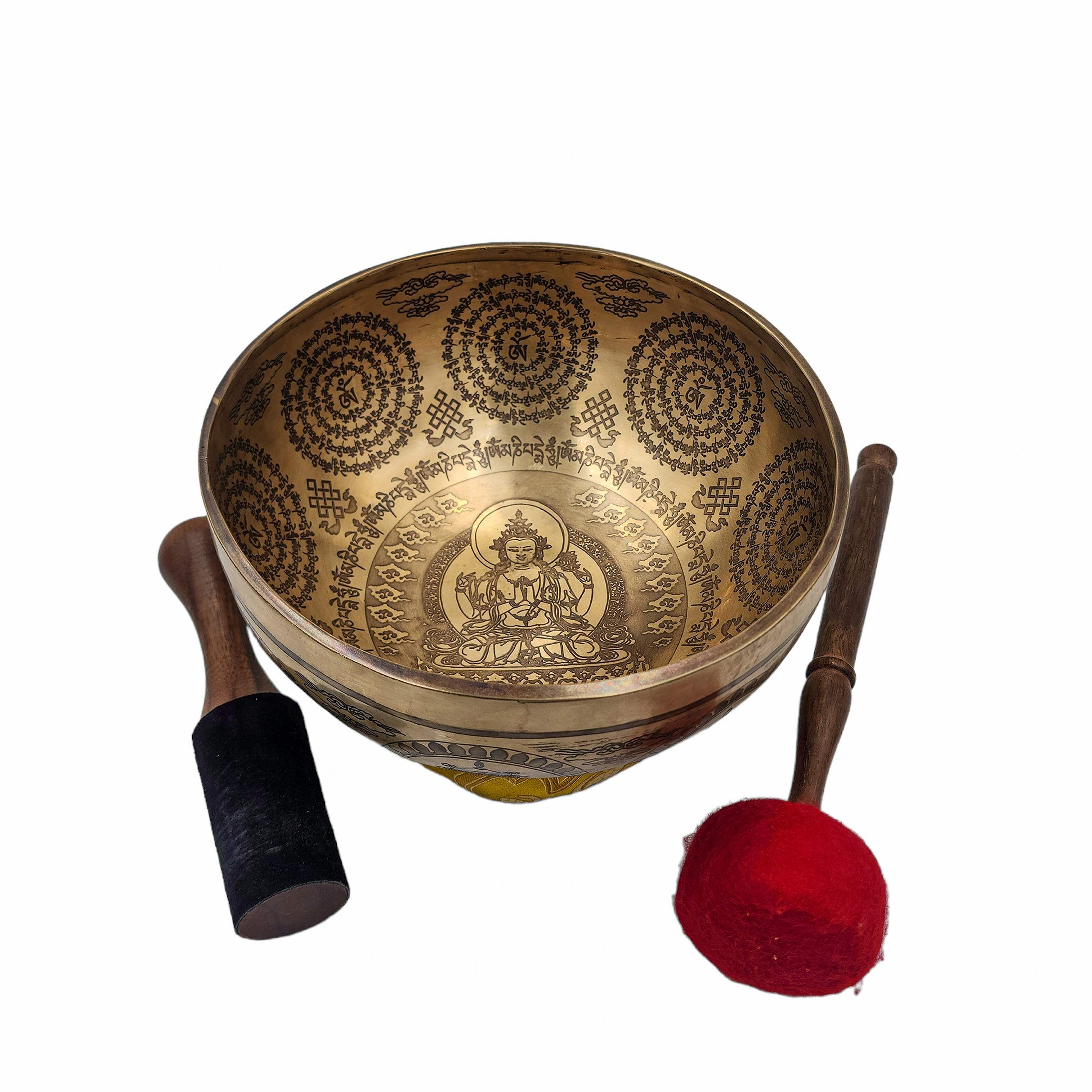 Singing Bowl, Buddhist Hand Beaten, <span Style=