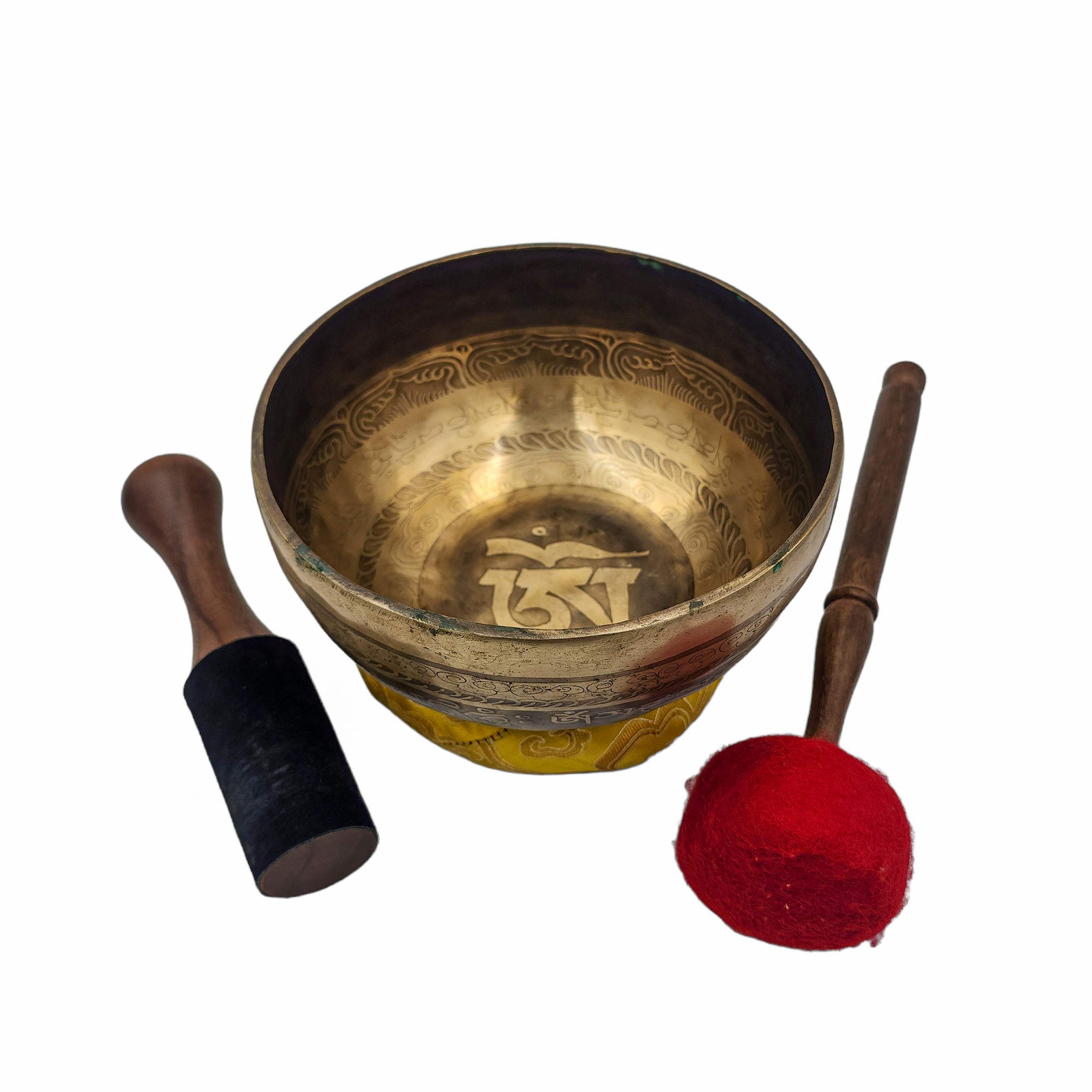 Singing Bowl, Buddhist Hand Beaten, <span Style=