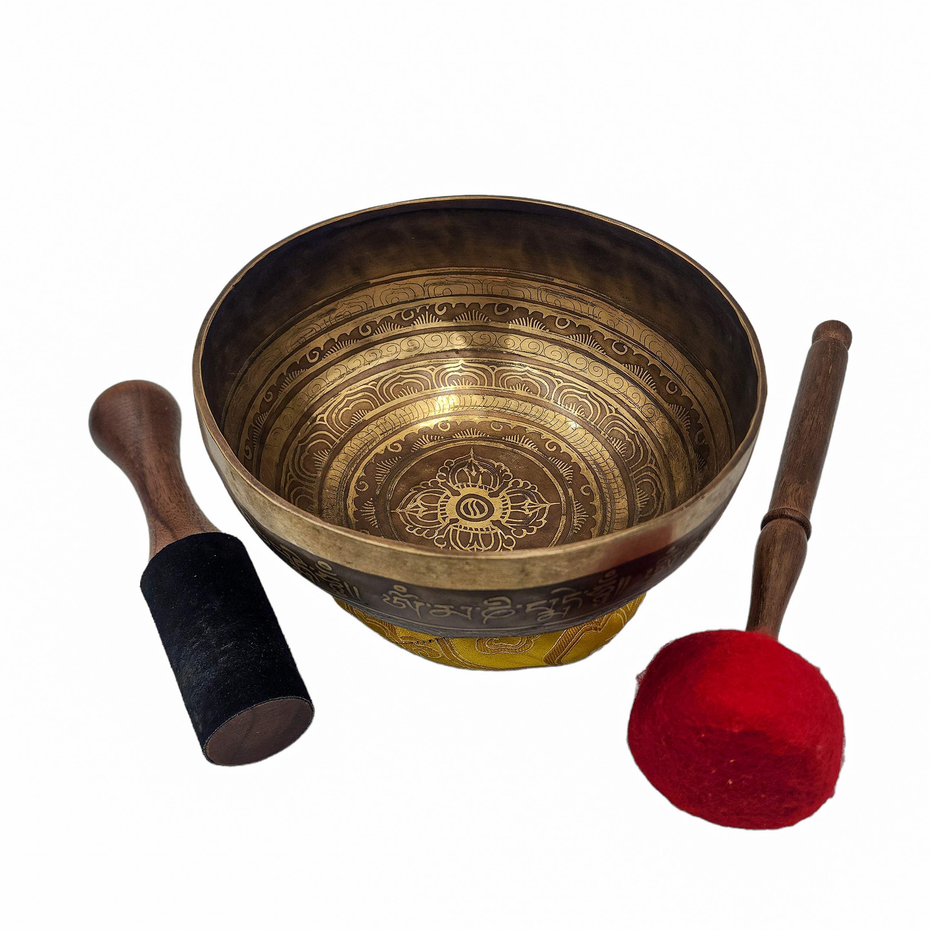 Singing Bowl, Buddhist Hand Beaten, <span Style=