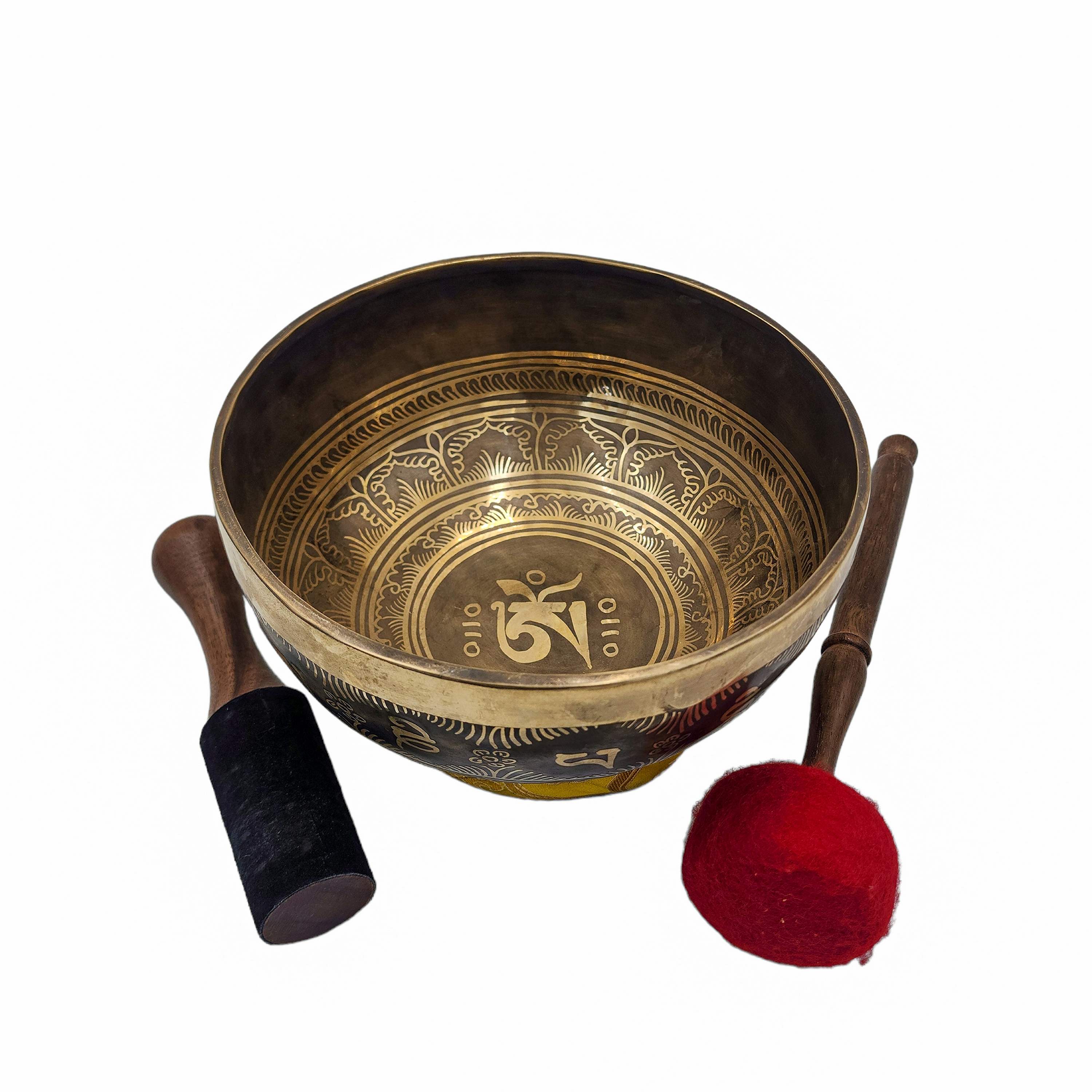 Singing Bowl, Buddhist Hand Beaten, <span Style=