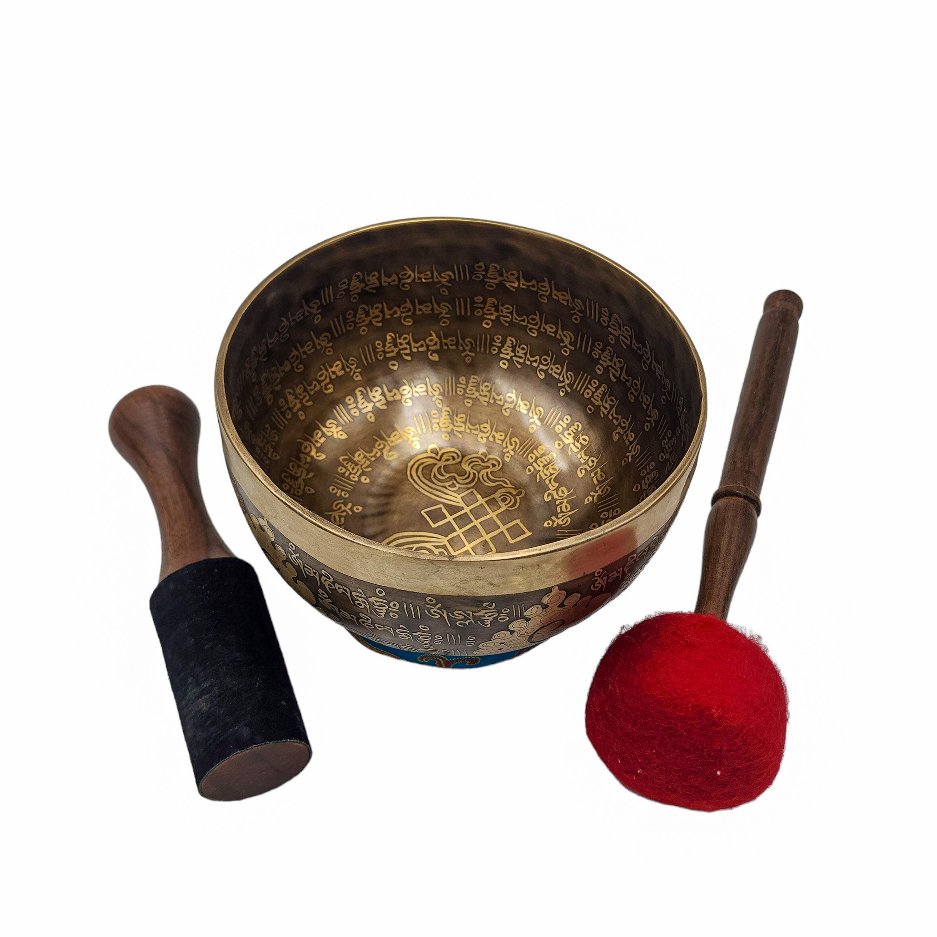 Singing Bowl, Buddhist Hand Beaten, <span Style=