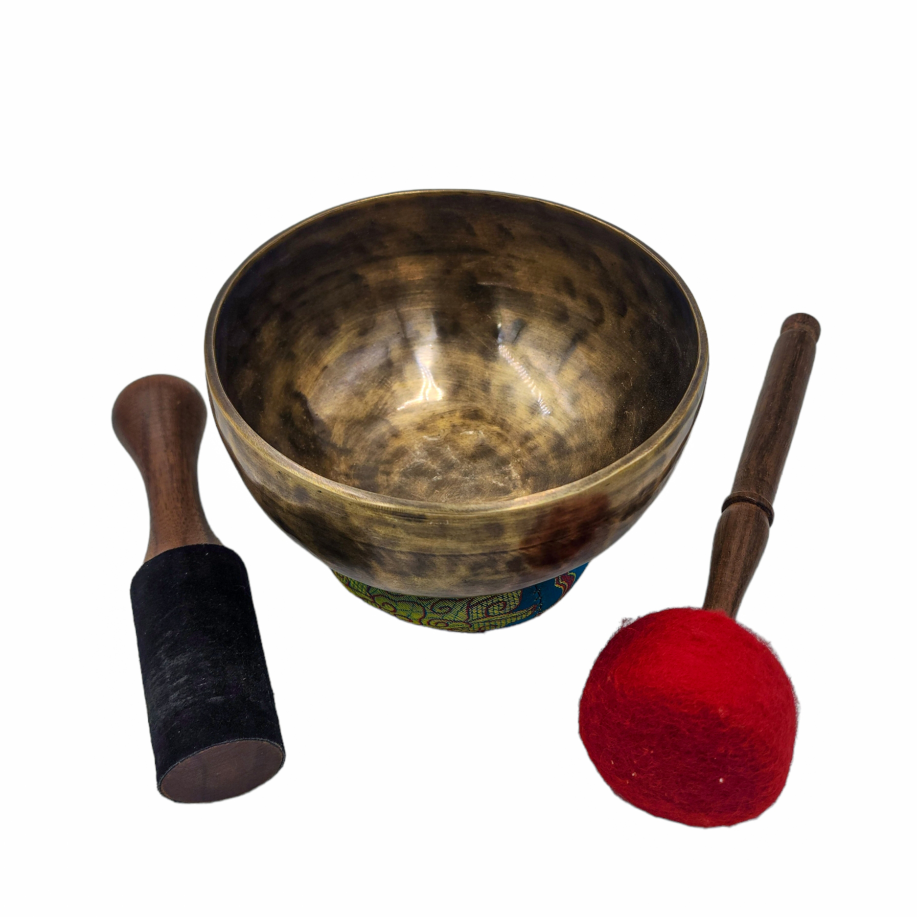 Singing Bowl, Buddhist Hand Beaten, Plain, Antique Finishing