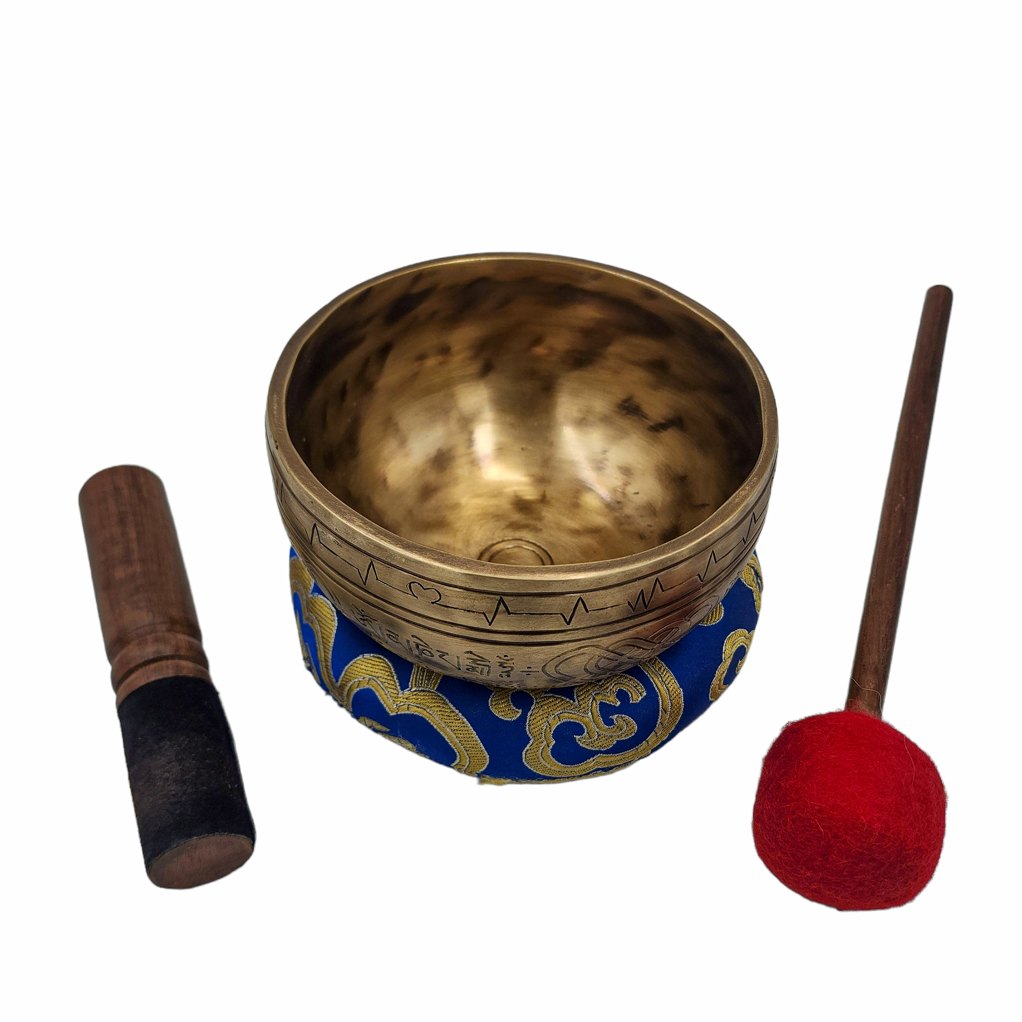 Jambati Singing Bowl Singing Bowl, Buddhist Hand Beaten, Antique Finishing, <span Style=