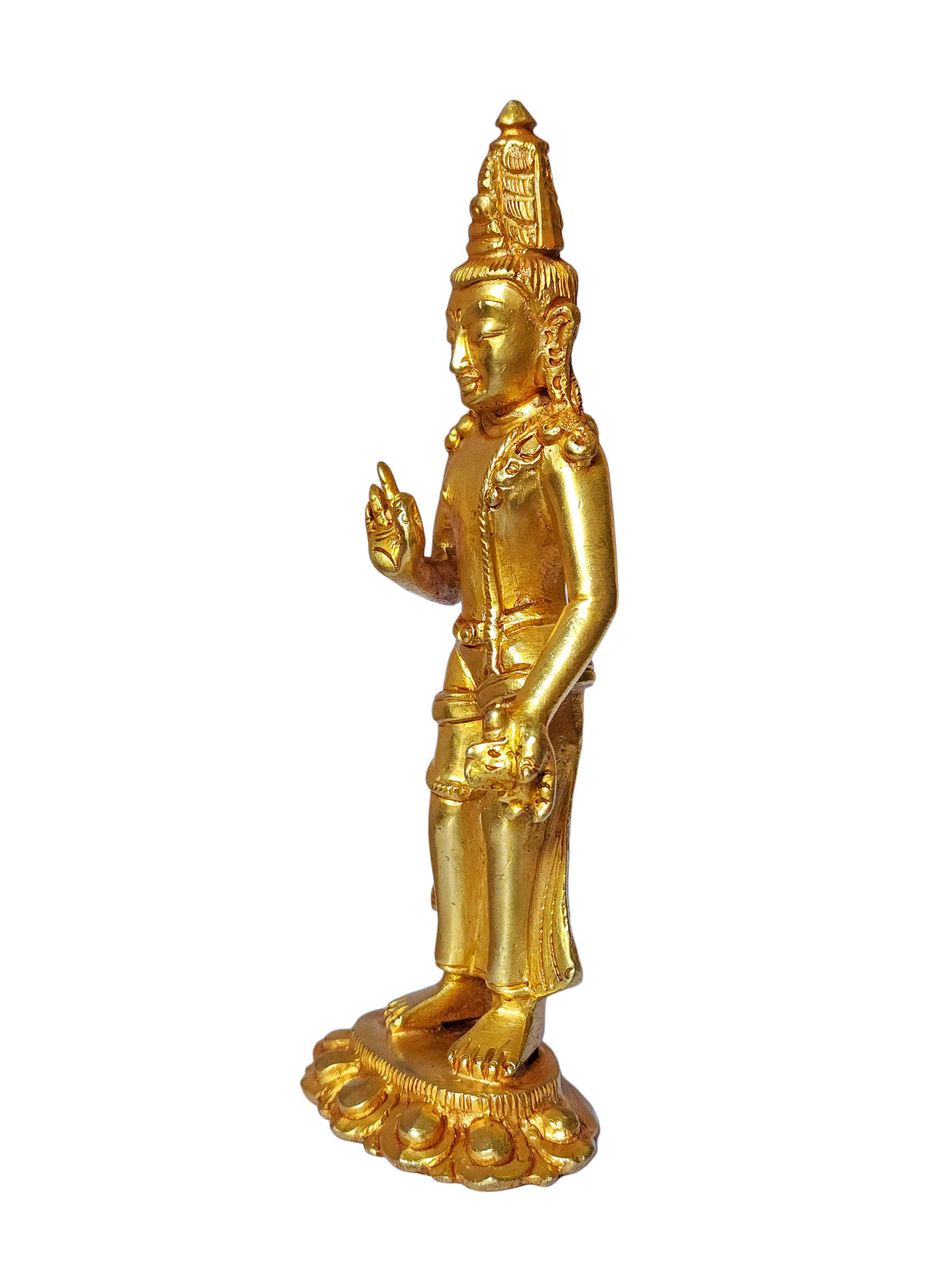 Maitreya Buddha, Buddhist Miniature Statue, <span Style=