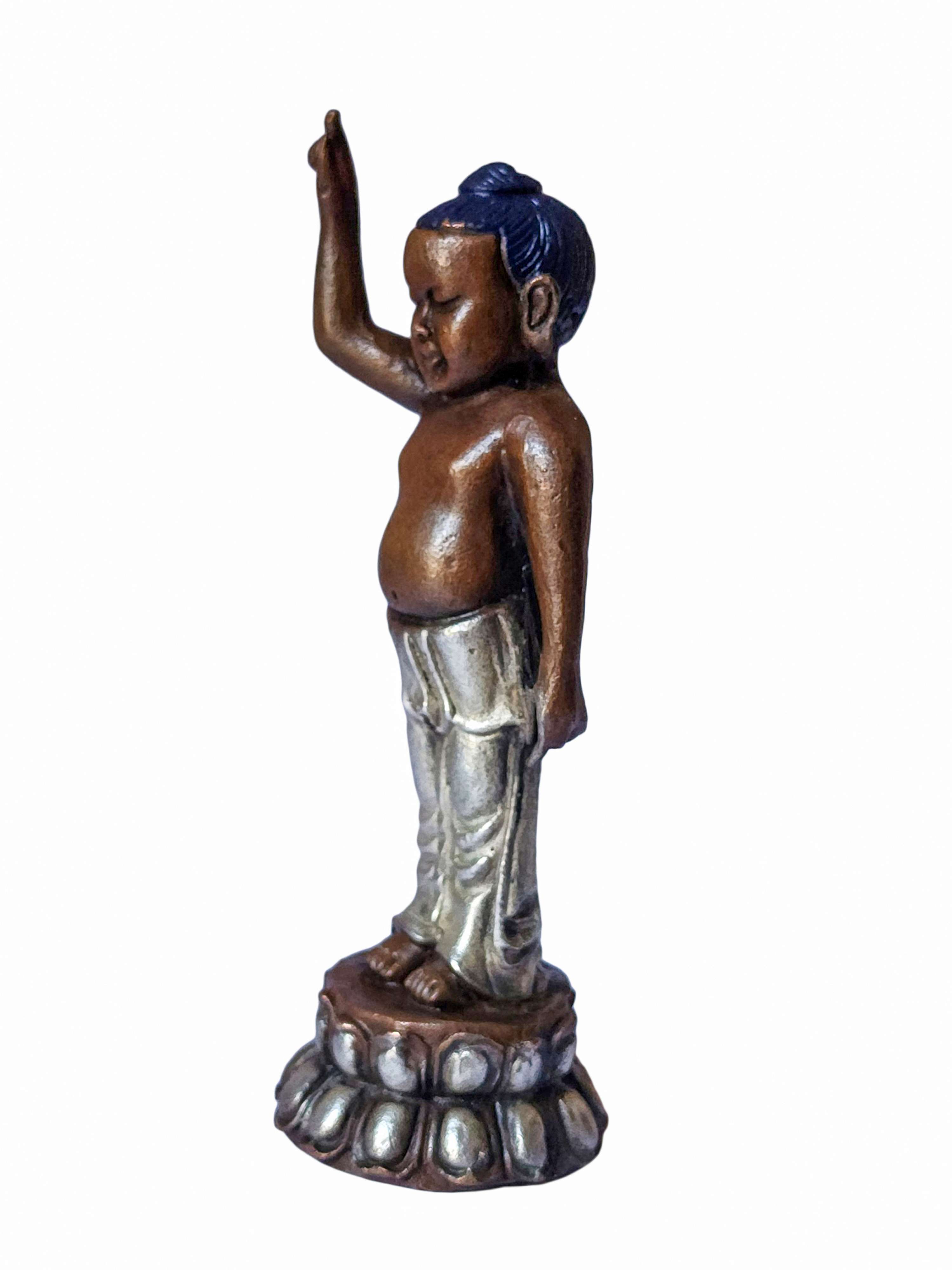 Siddhartha, Buddhist Miniature Statue, <span Style=