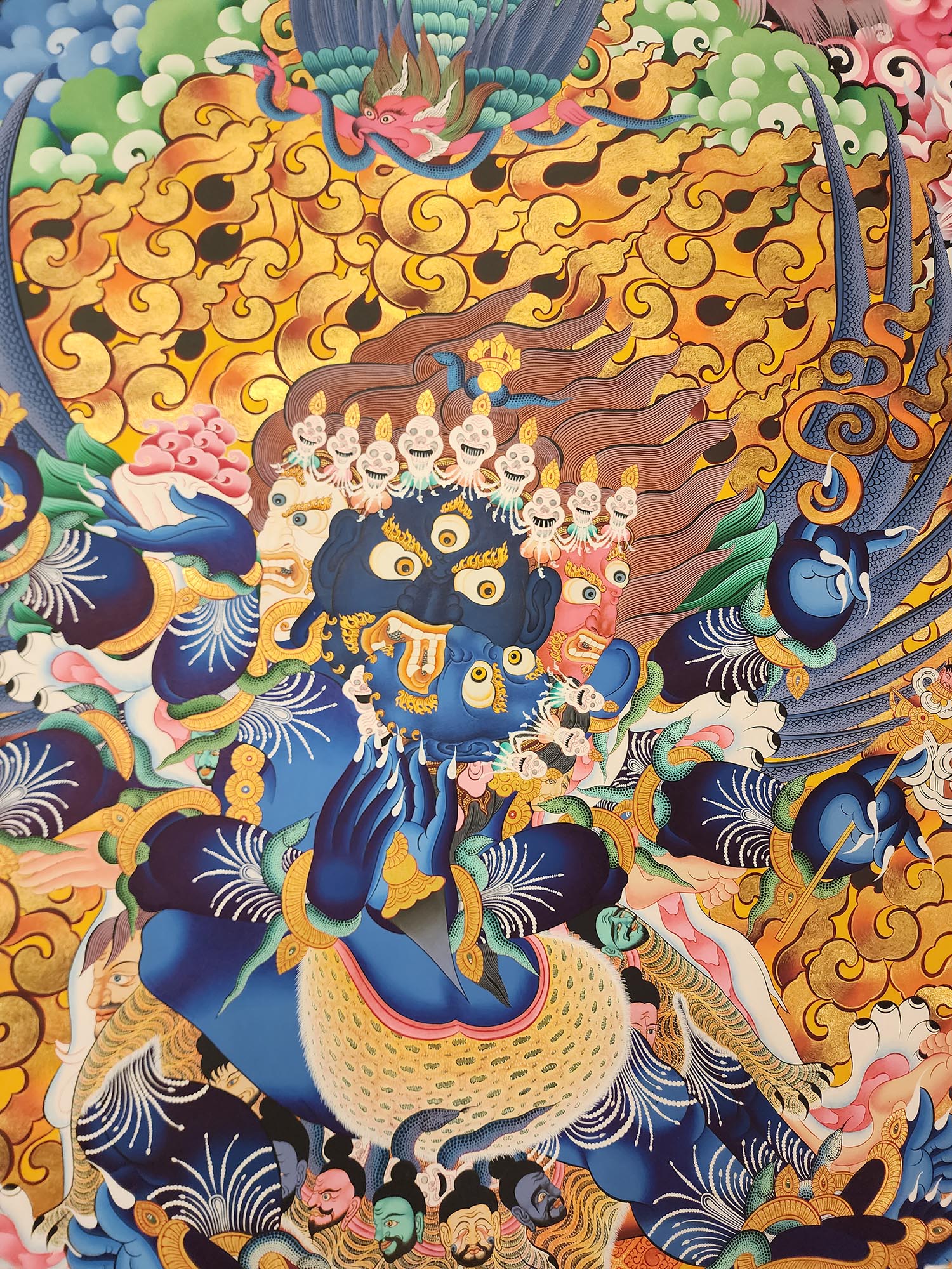 Vajrakilaya Thangka, Tibetan Buddhist Art, Hand Painted, <span Style=