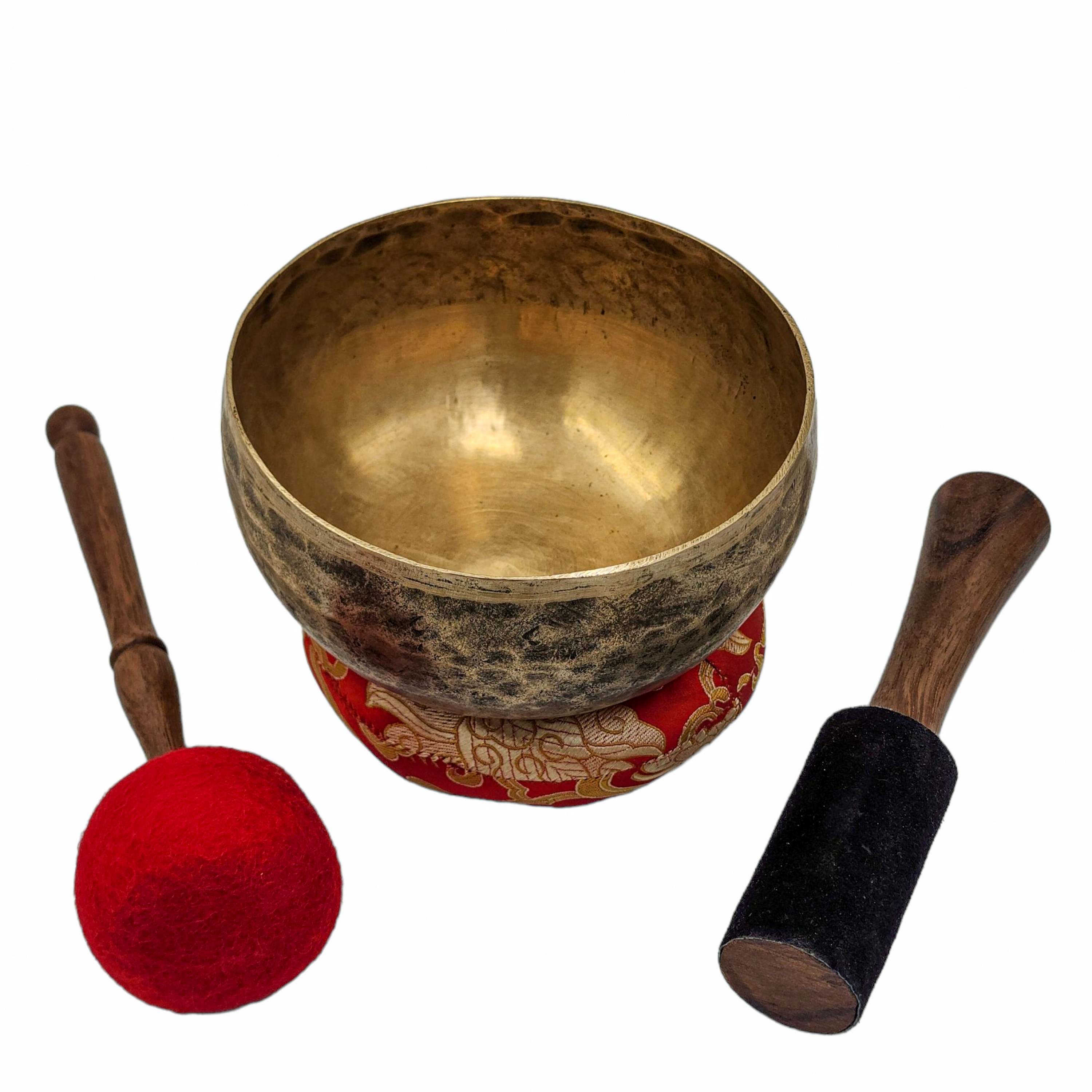 Kopre Singing Bowl, Buddhist Hand Beaten, Antique Finishing