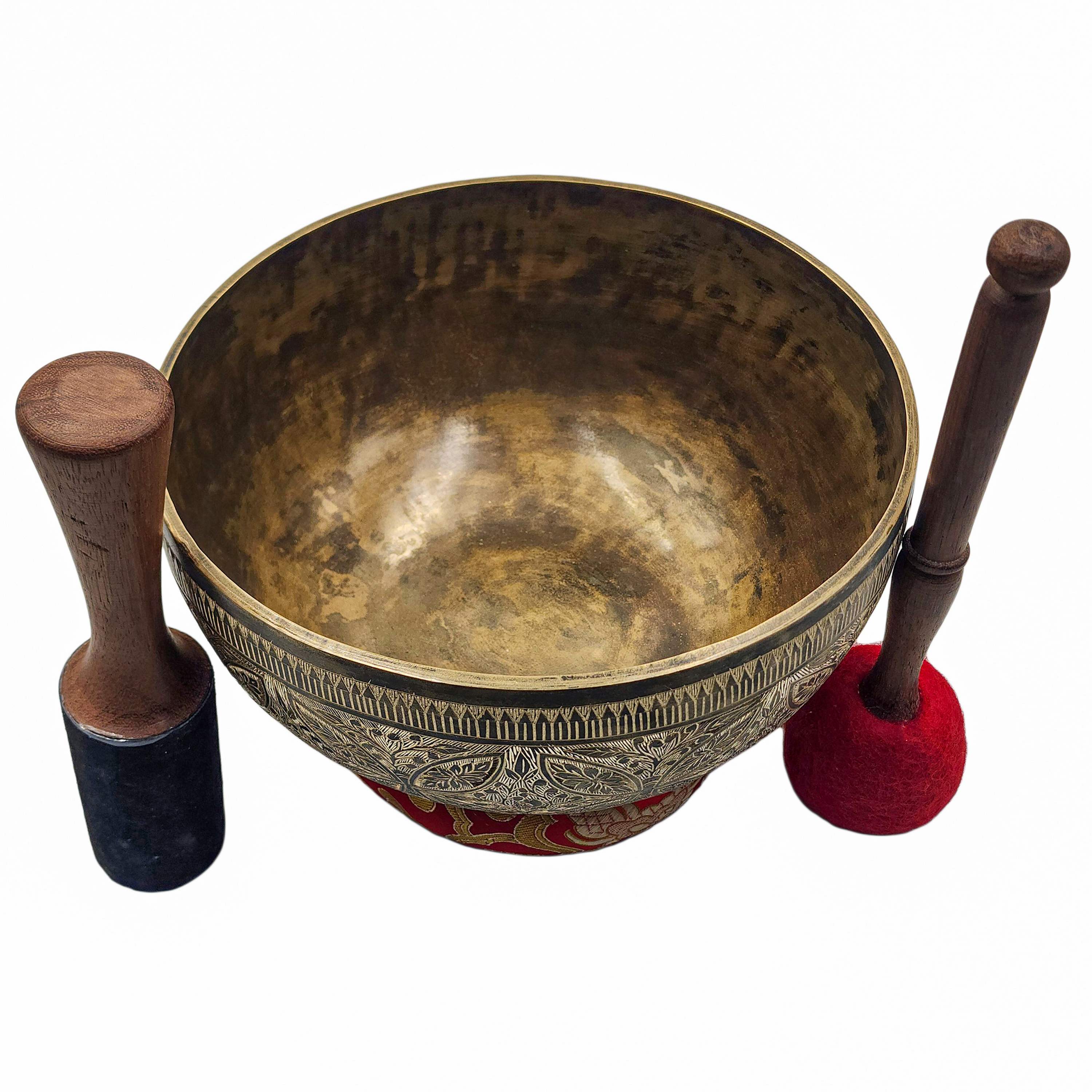 Jambati Singing Bowl, Buddhist Hand Beaten <span Style=