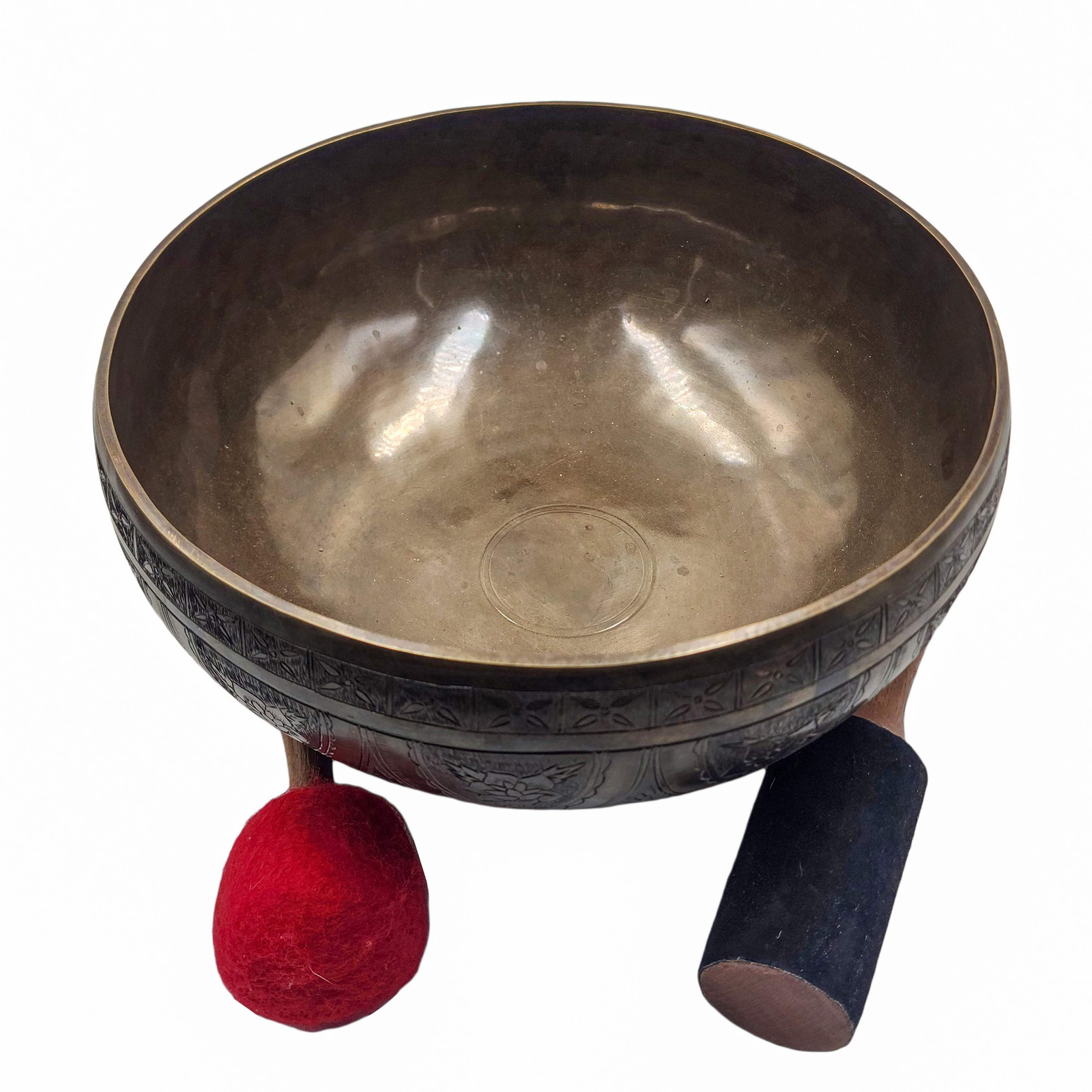 Jambati Singing Bowl, Buddhist Hand Beaten <span Style=