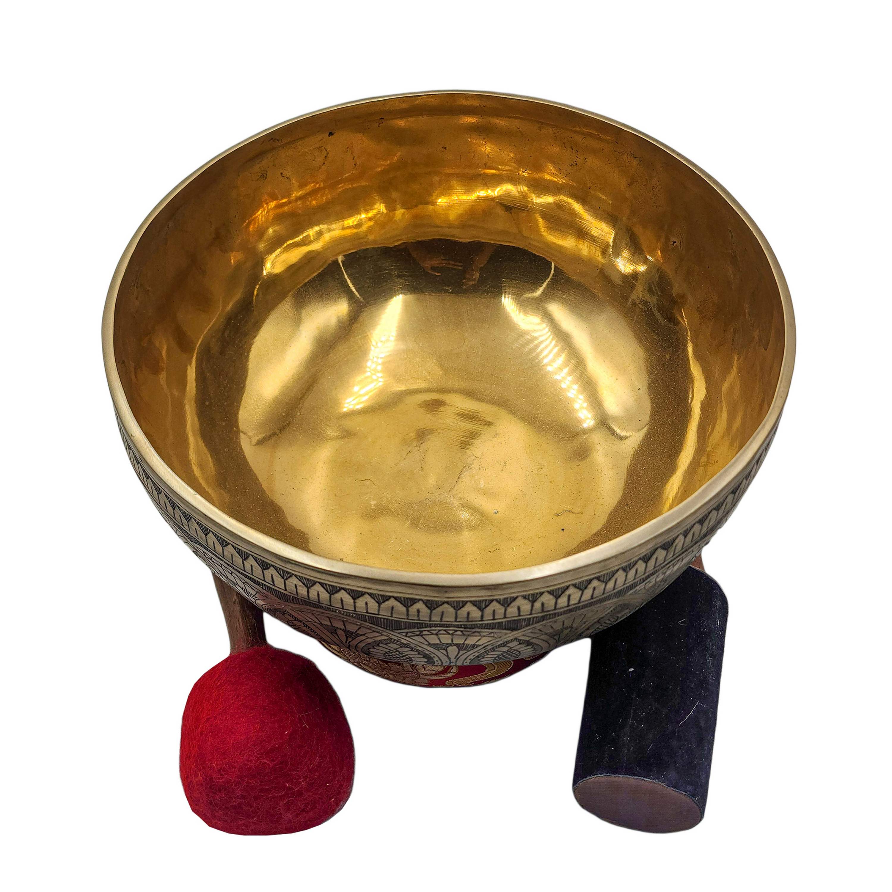 Jambati Singing Bowl, Buddhist Hand Beaten <span Style=