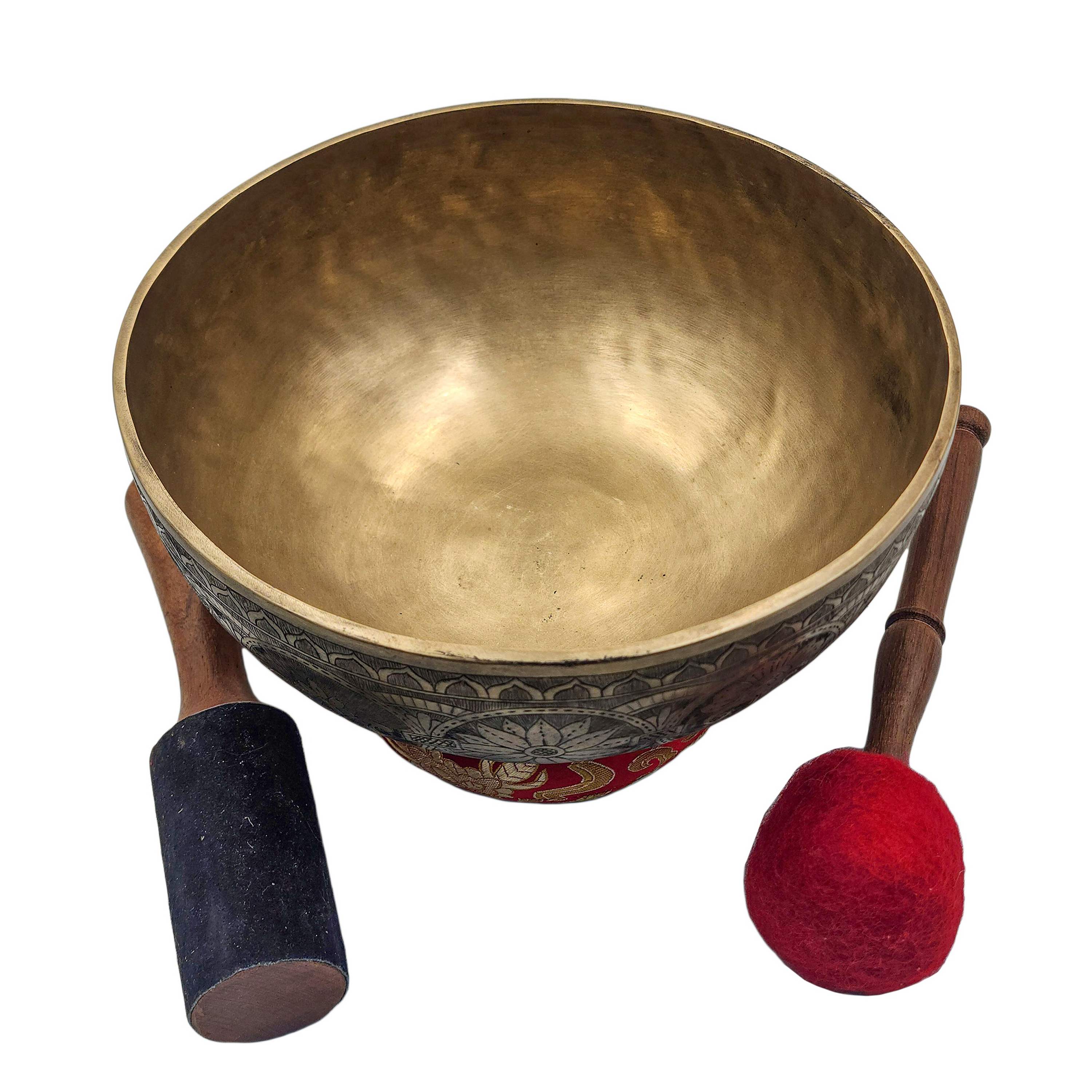 Jambati Singing Bowl, Buddhist Hand Beaten <span Style=