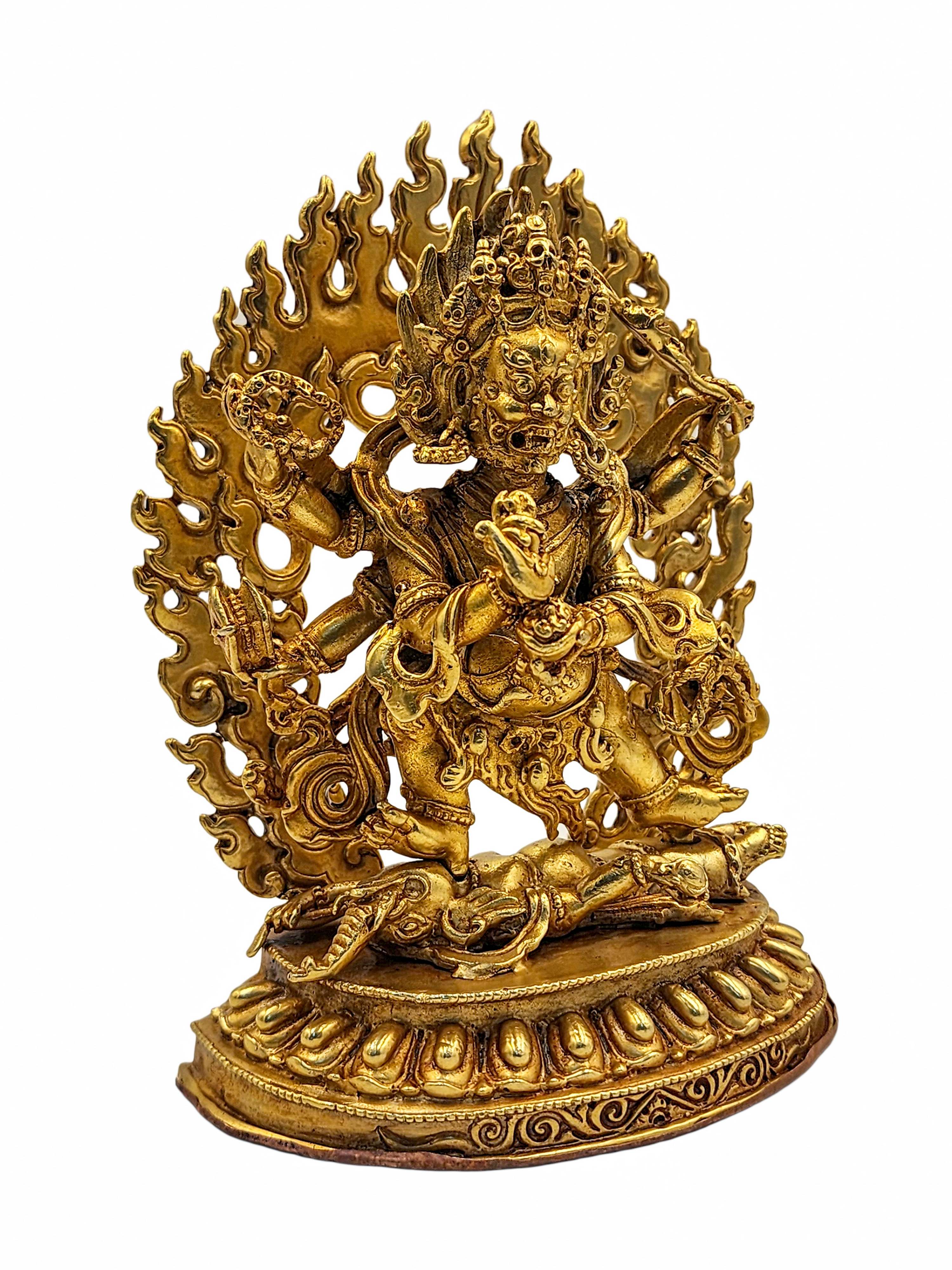 Black Mahakala Statue <span Style=