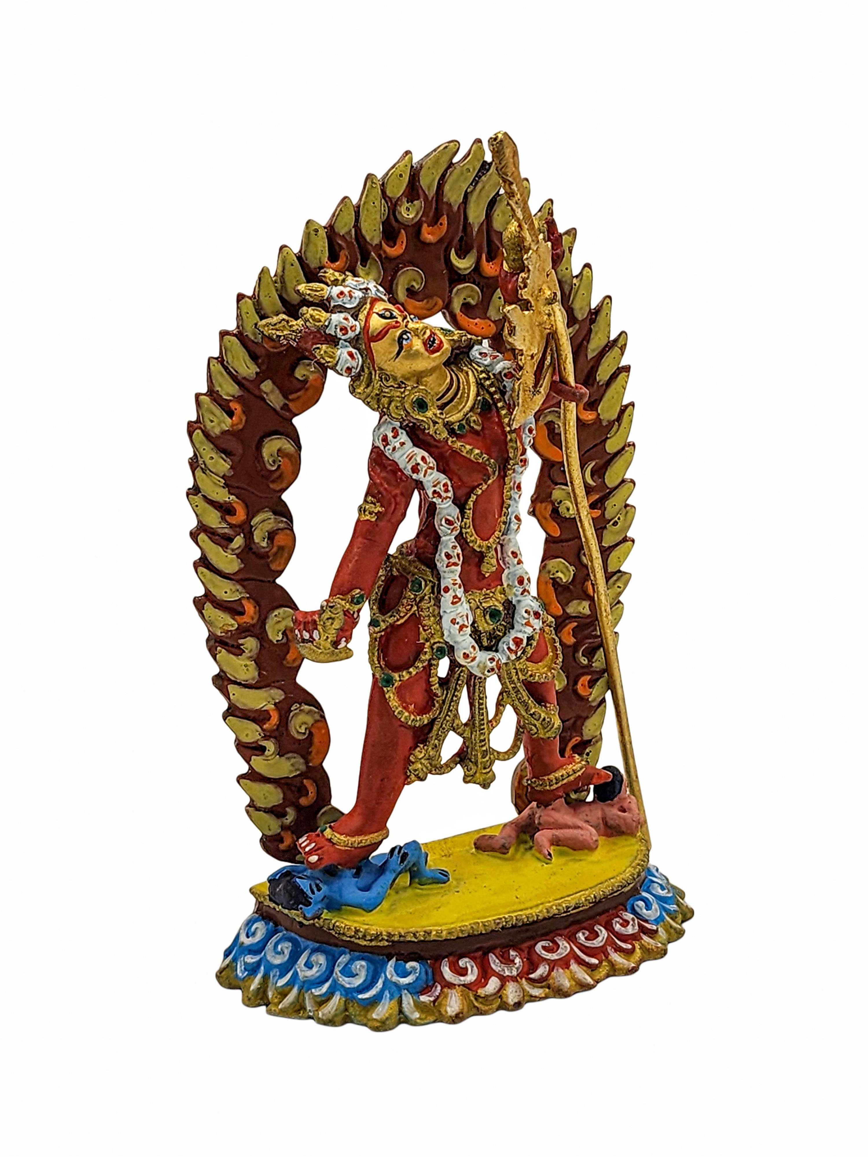 Vajrayogini Statue, Buddhist Miniature Statue, high Quality, traditional Color Finishing And Face Painted