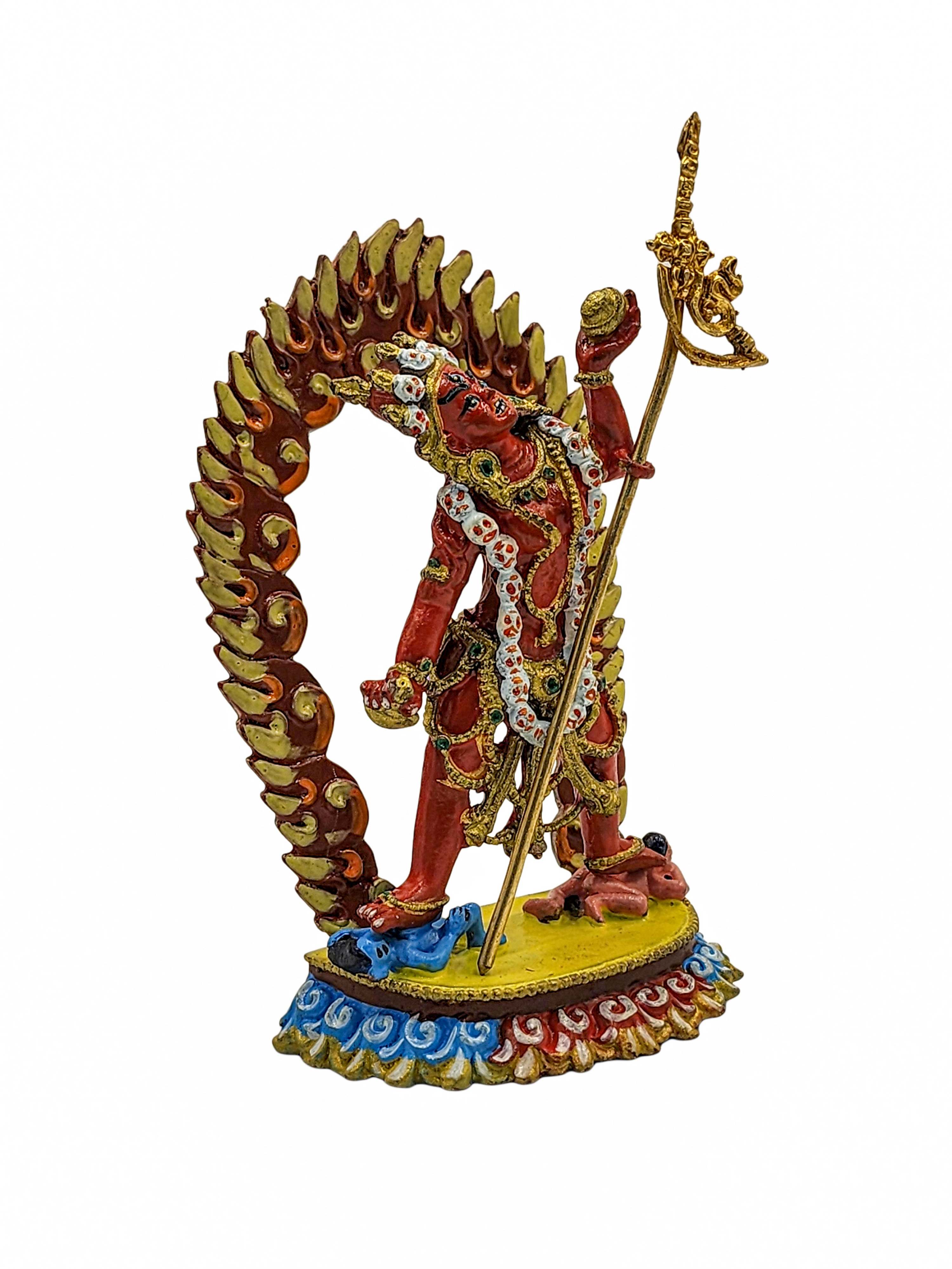 Vajrayogini Statue, Buddhist Miniature Statue, high Quality, traditional Color Finishing