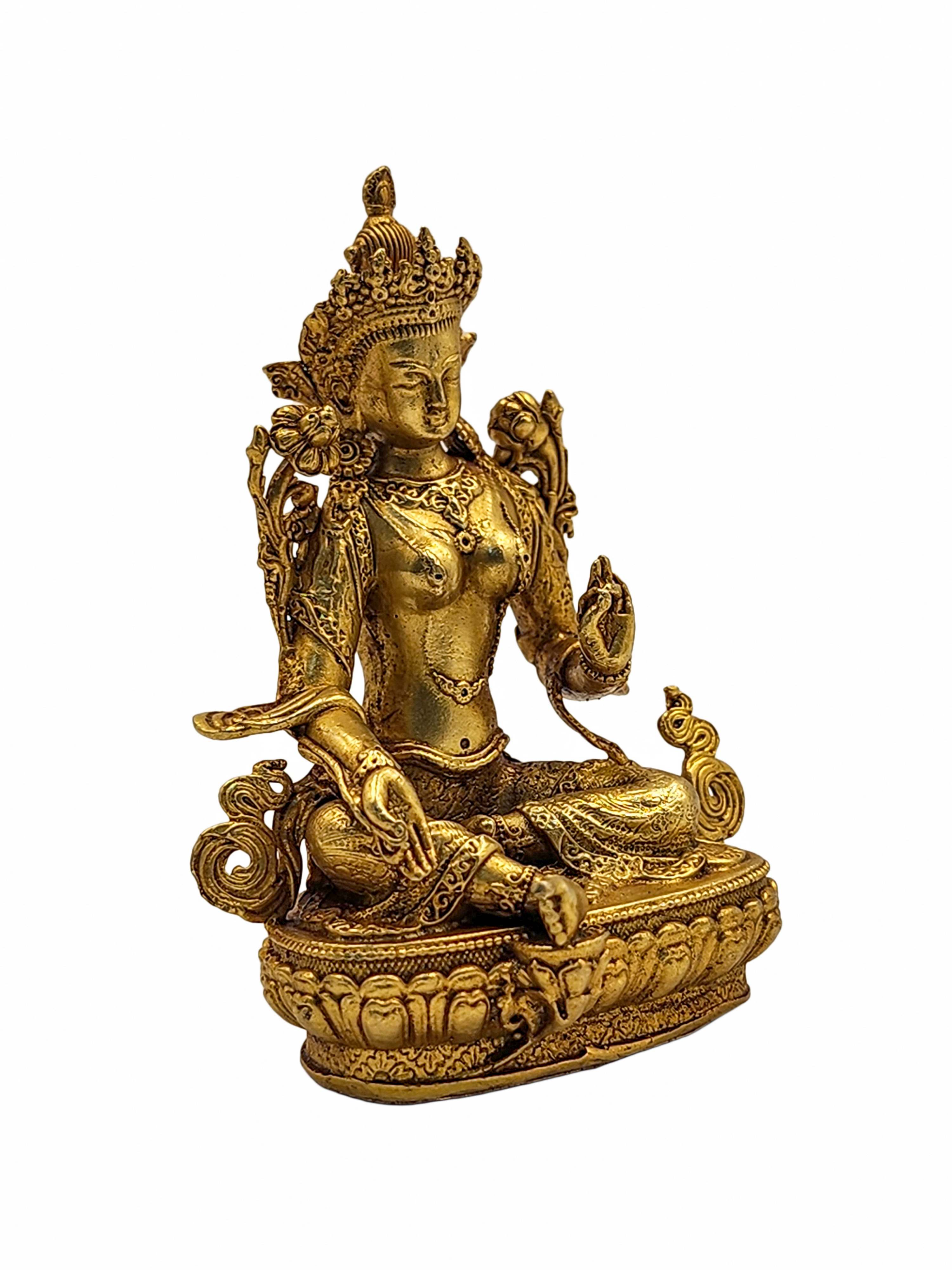 Green Tara Statue <span Style=