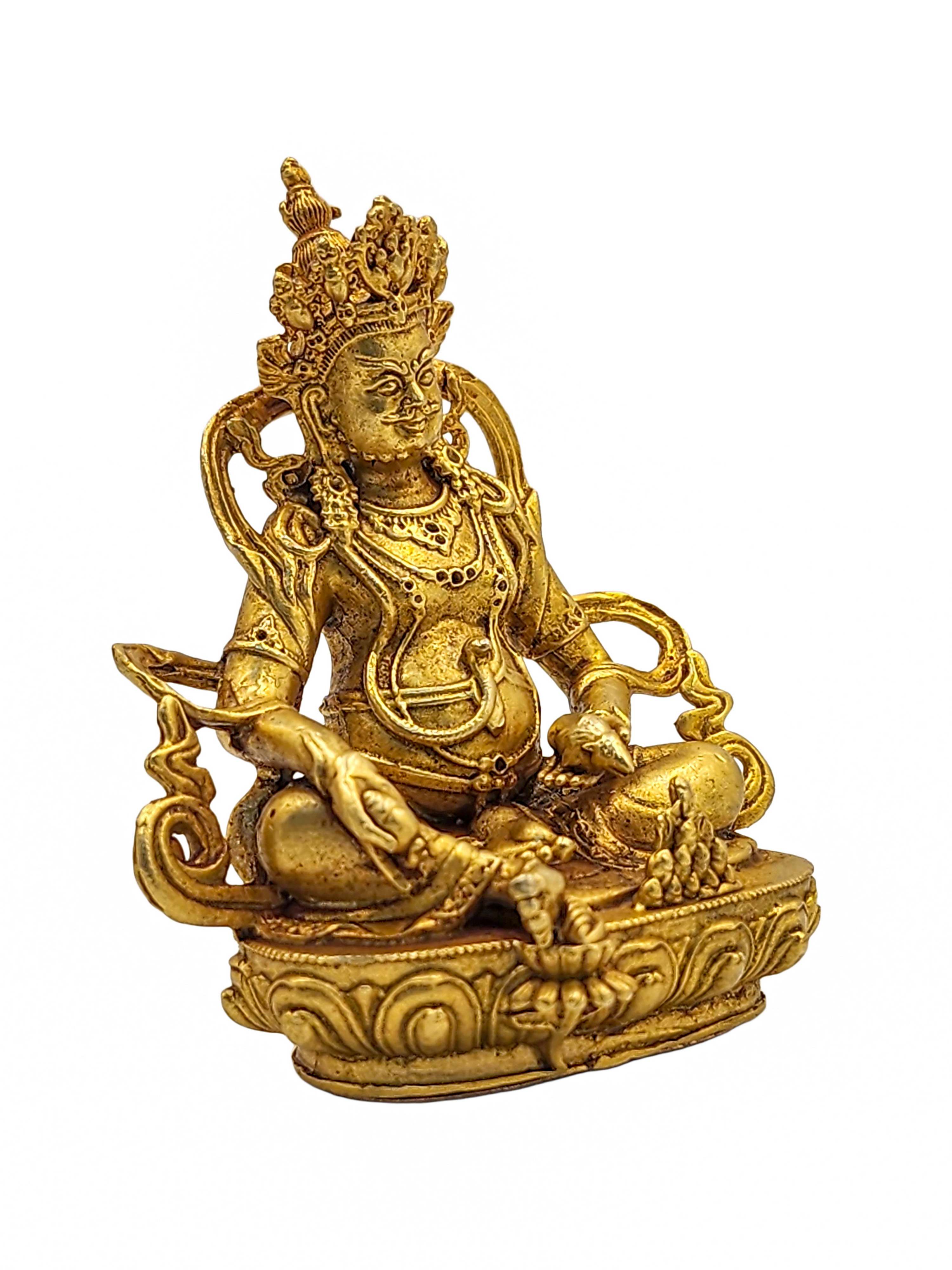 Yellow Jambhala Statue, <span Style=