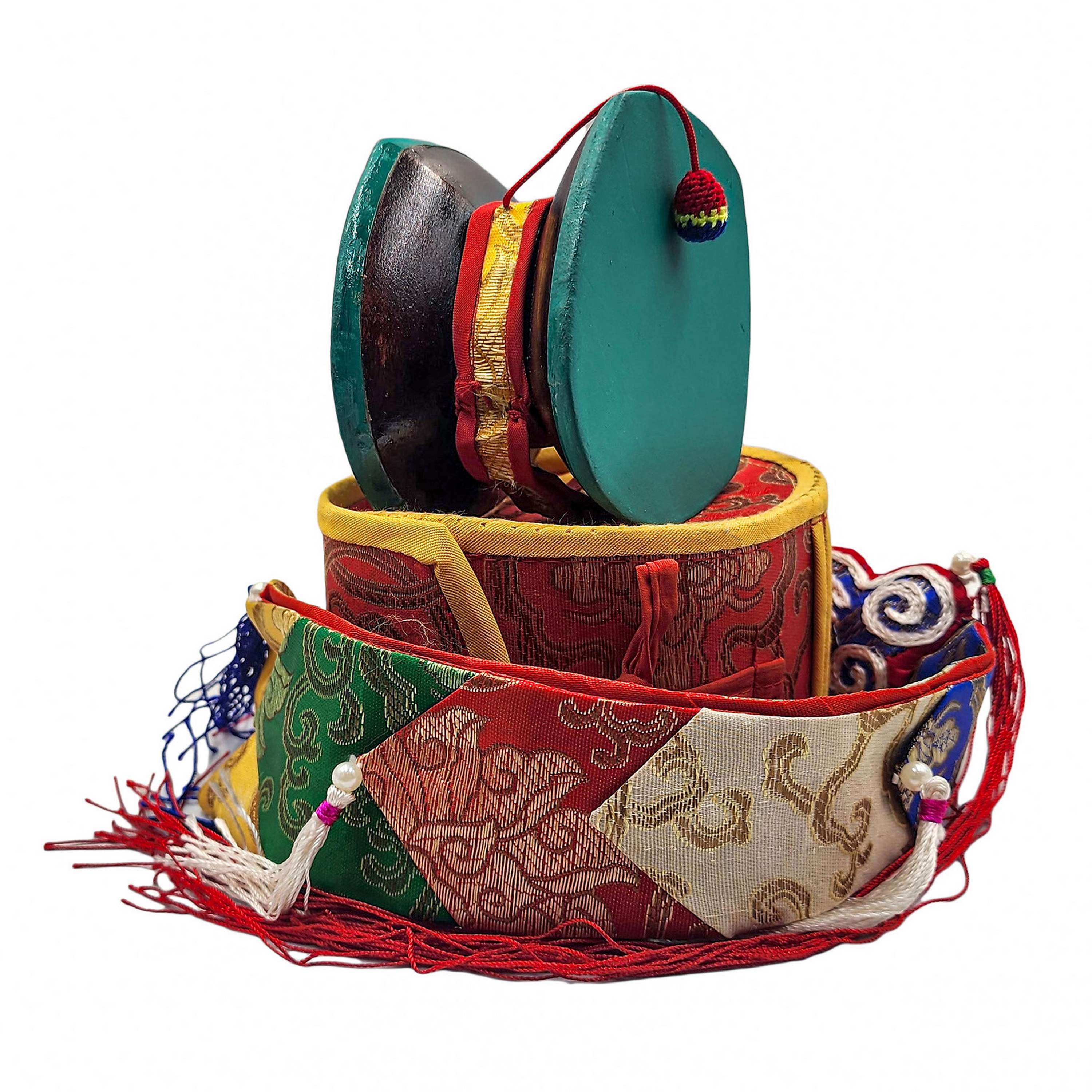 Tibetan Chod Damaru - Wooden <span Style=