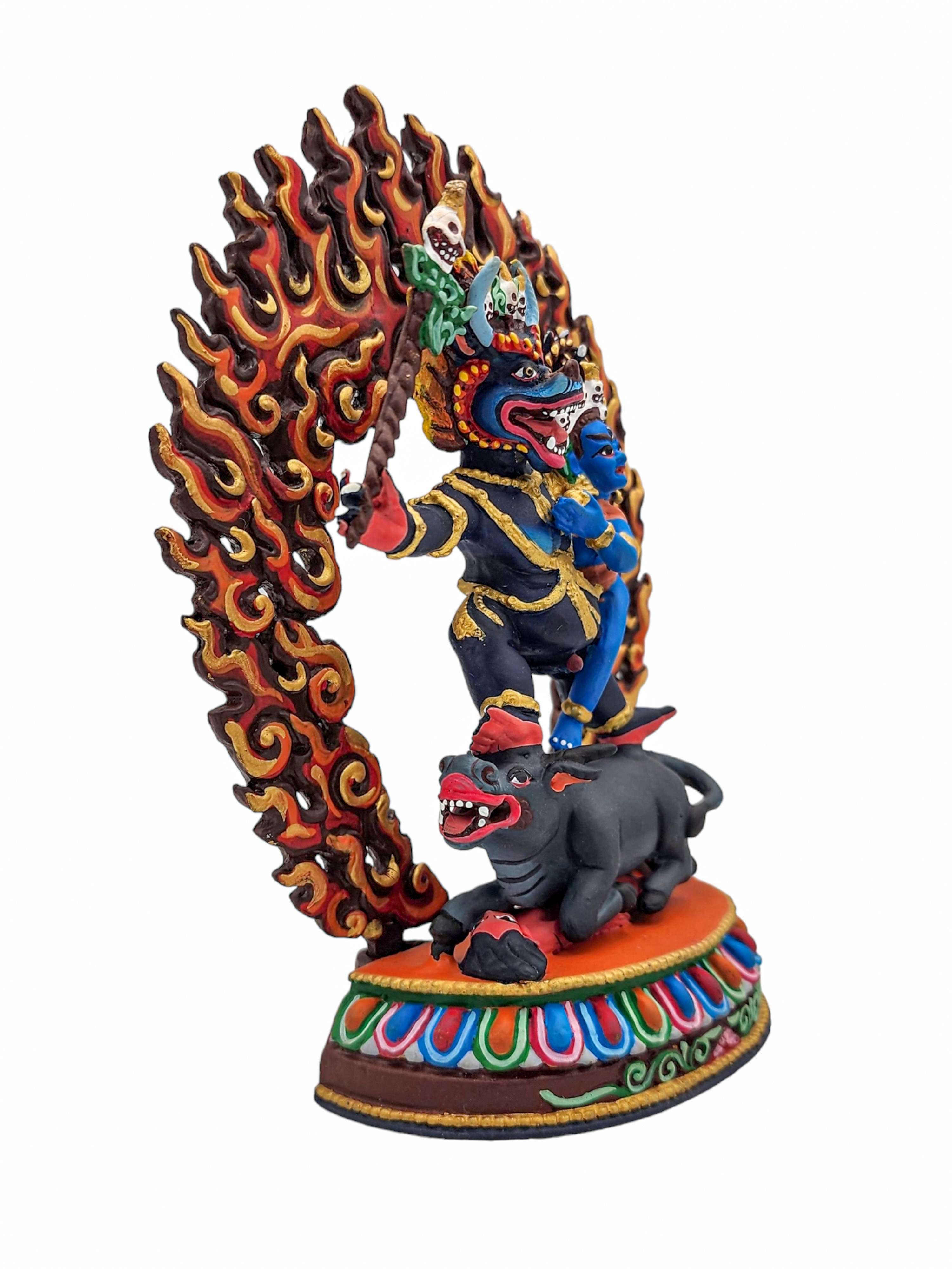 yamantaka, Buddhist Statue, traditional Color Finishing, high Quality