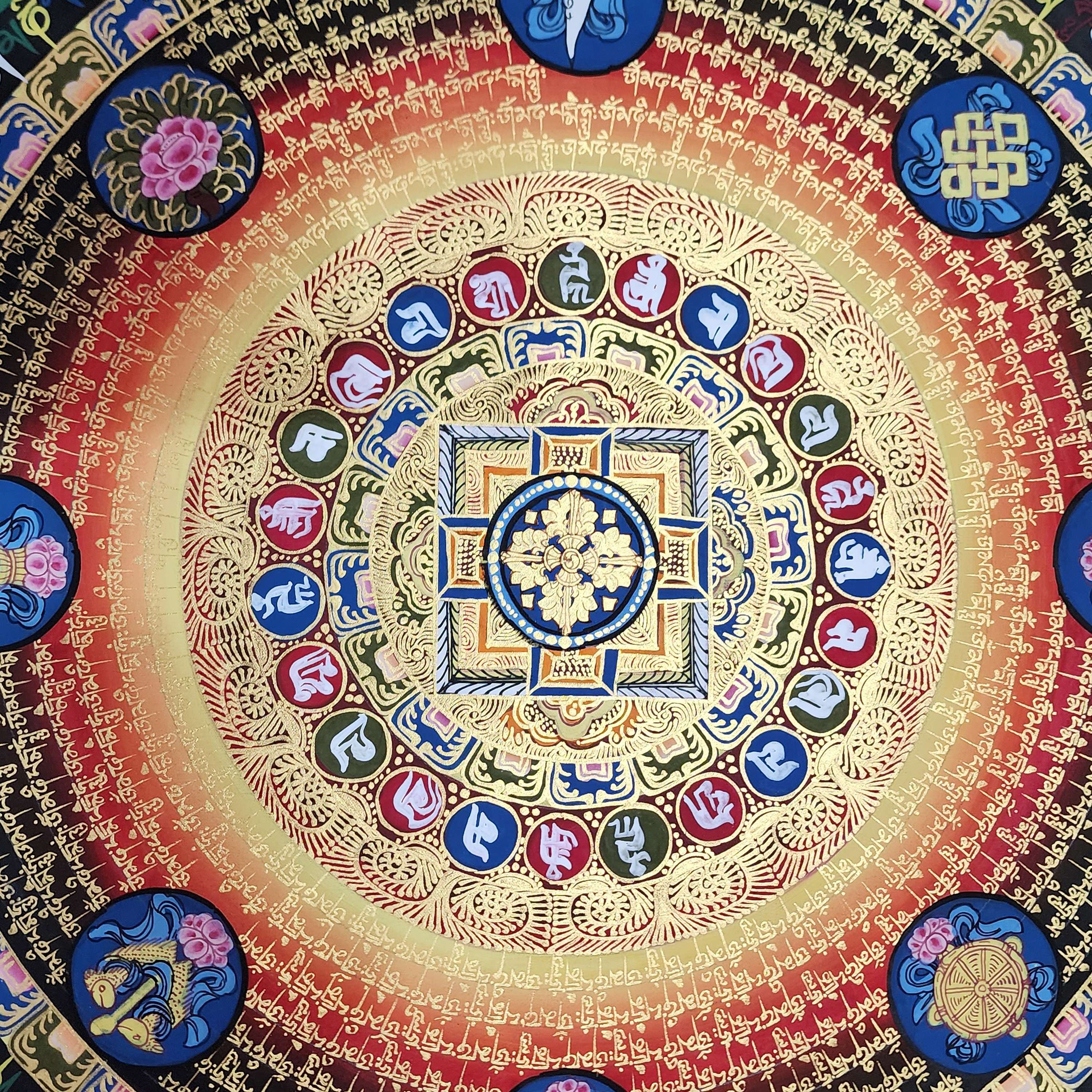 Mantra Mandala Thangka <span Style=