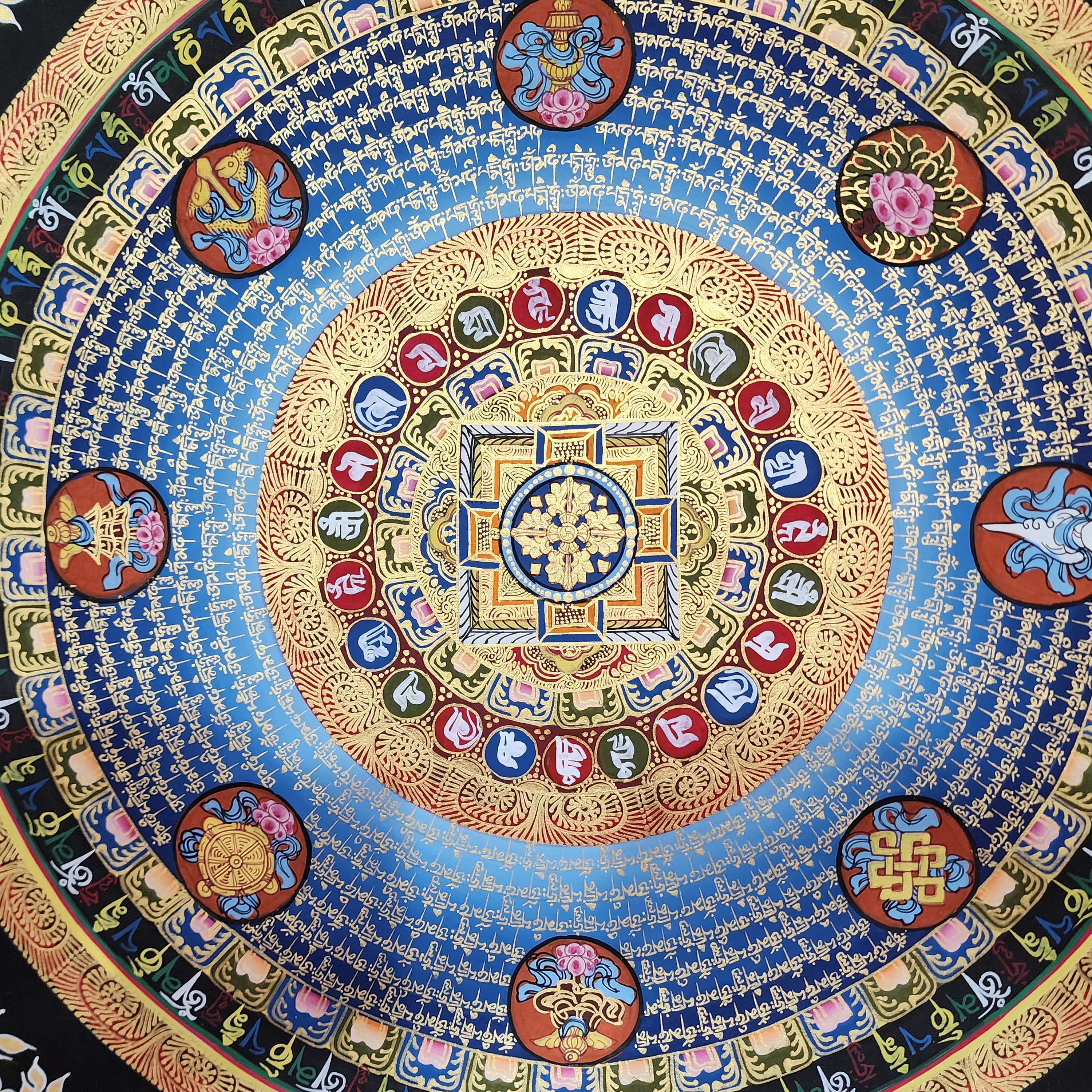 Mantra Mandala Thangka <span Style=