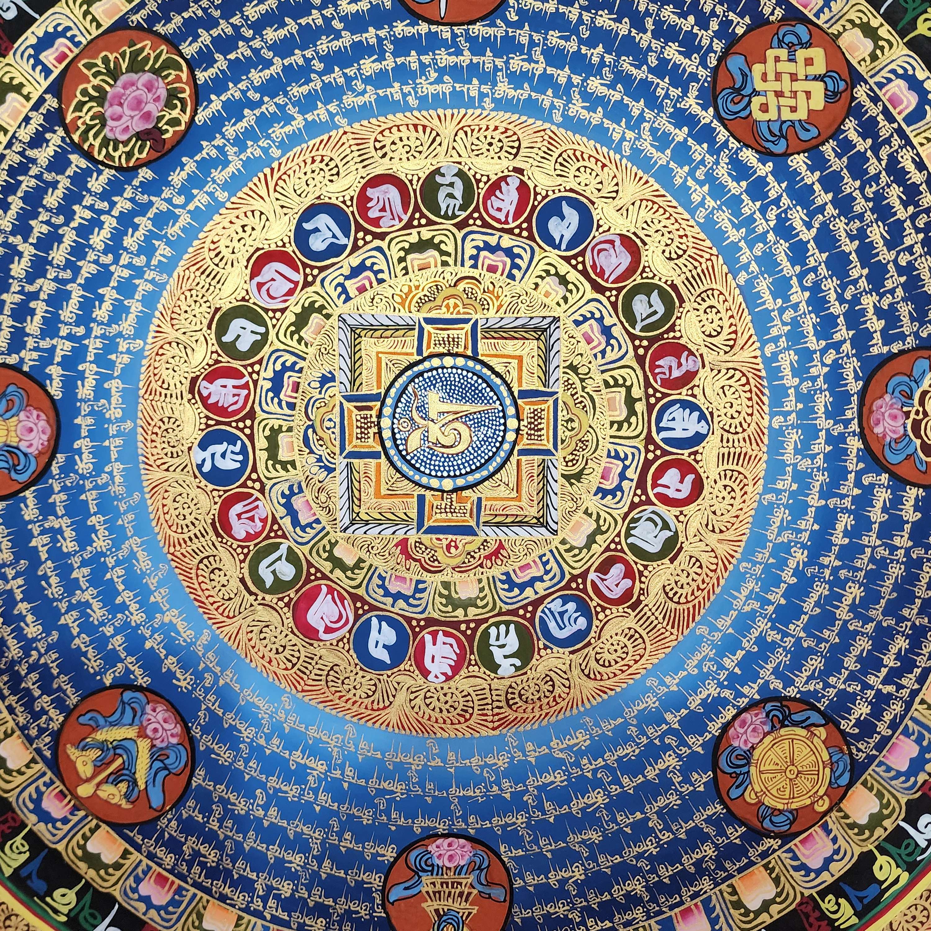 Mantra Mandala Thangka <span Style=