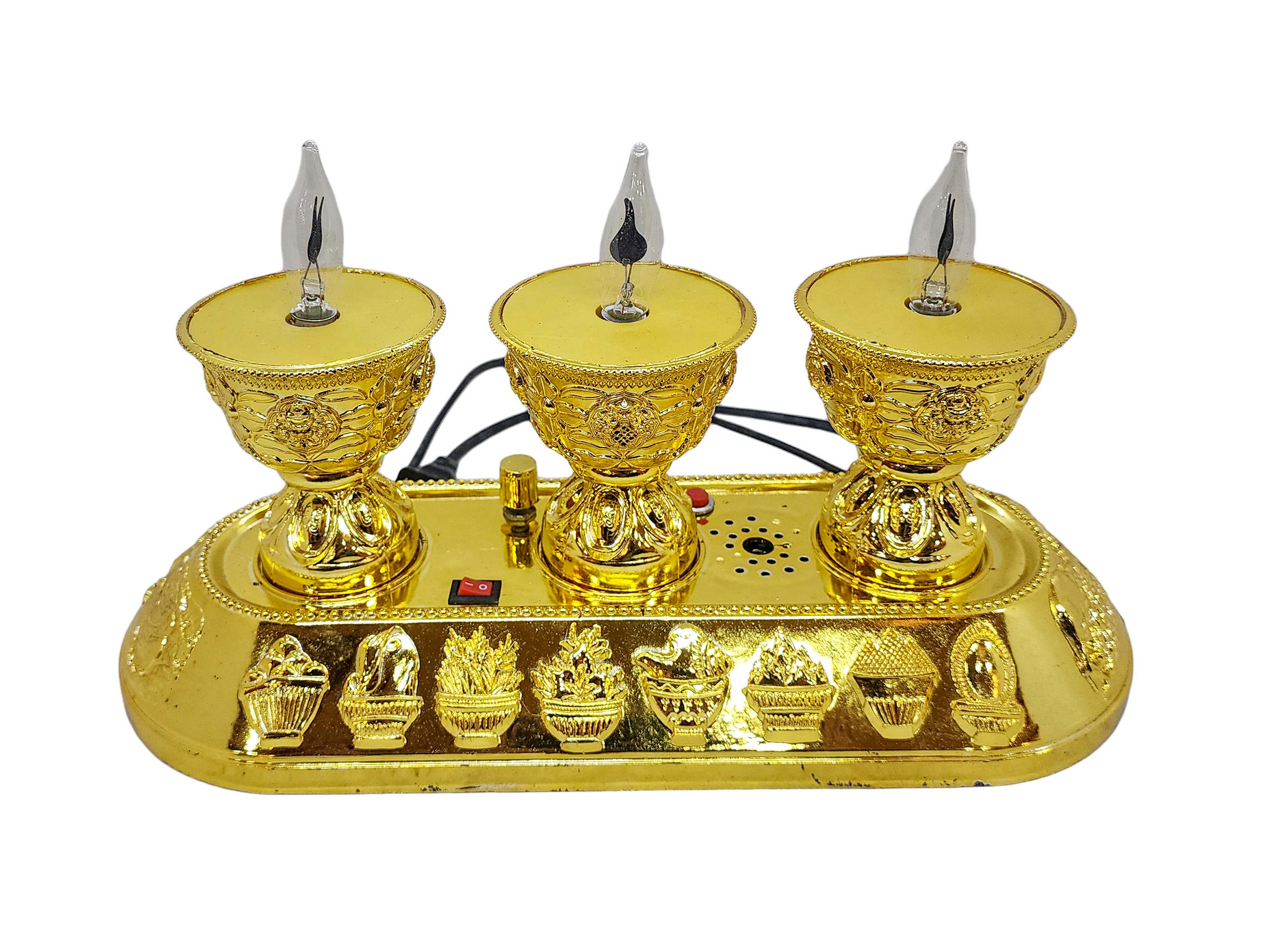 Electric Butter Lamp With Music, Buddhist Ritual Items