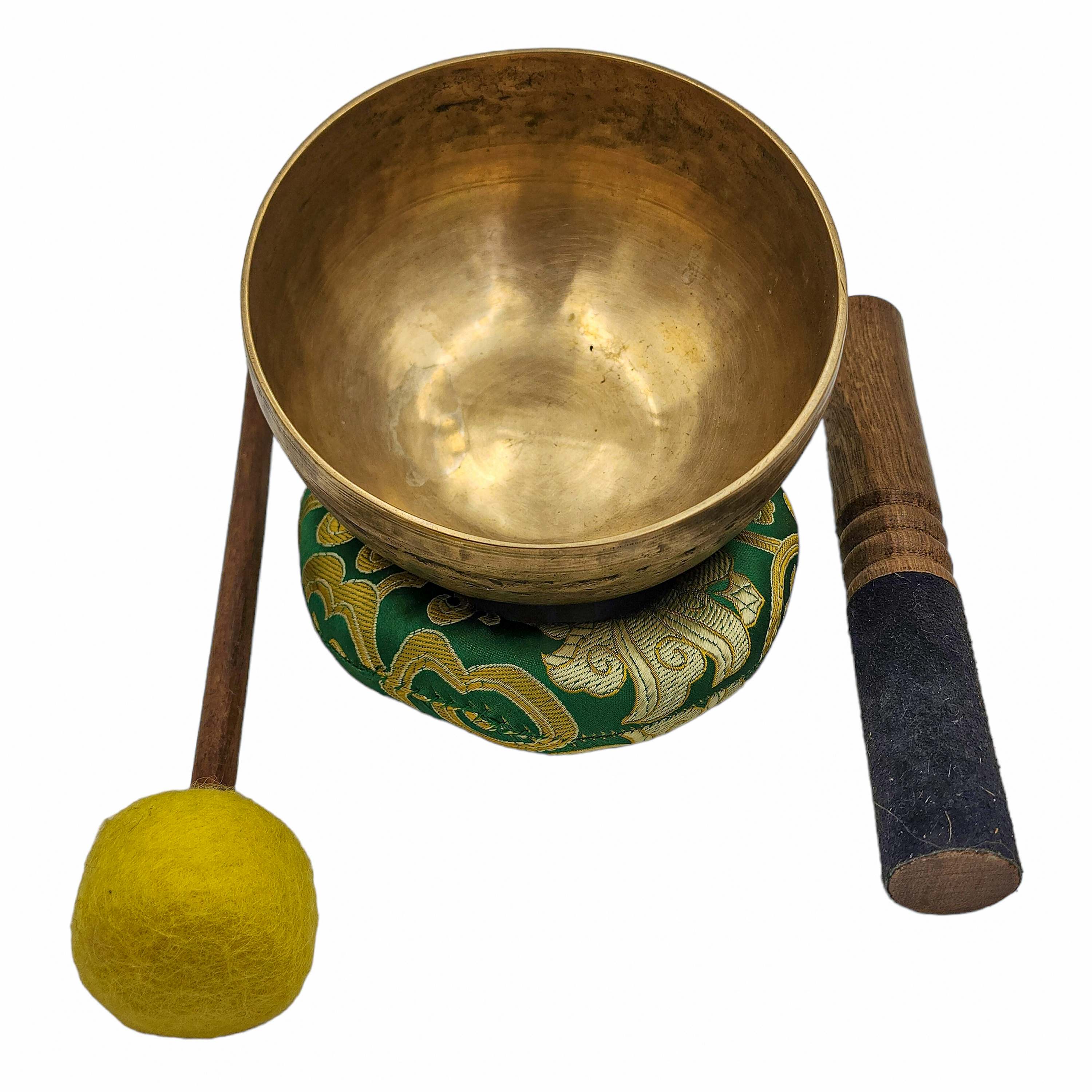 Kopre Singing Bowl, Buddhist Hand Beaten, Antique Finishing