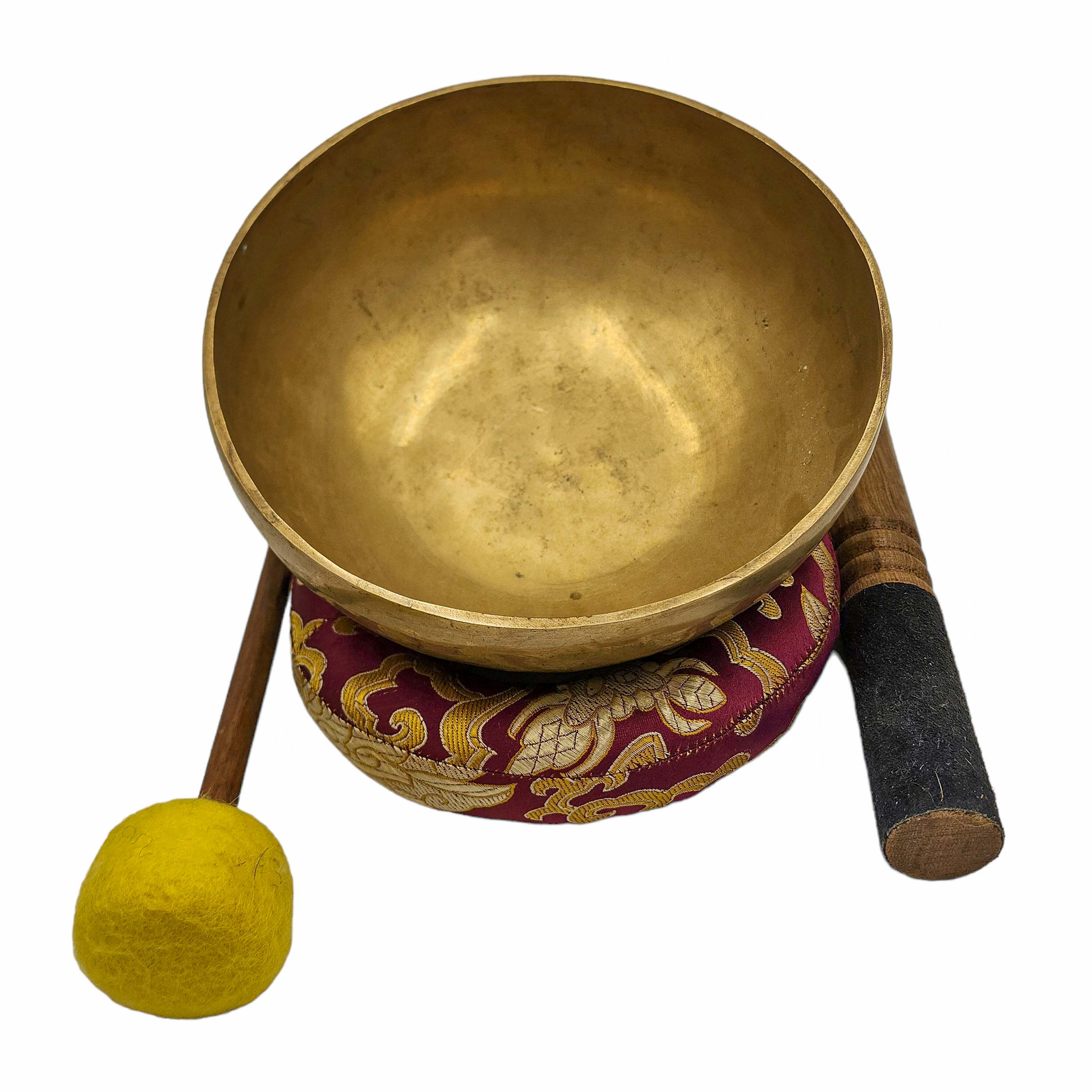 Jambati Singing Bowl, Buddhist Hand Beaten, Antique Finishing