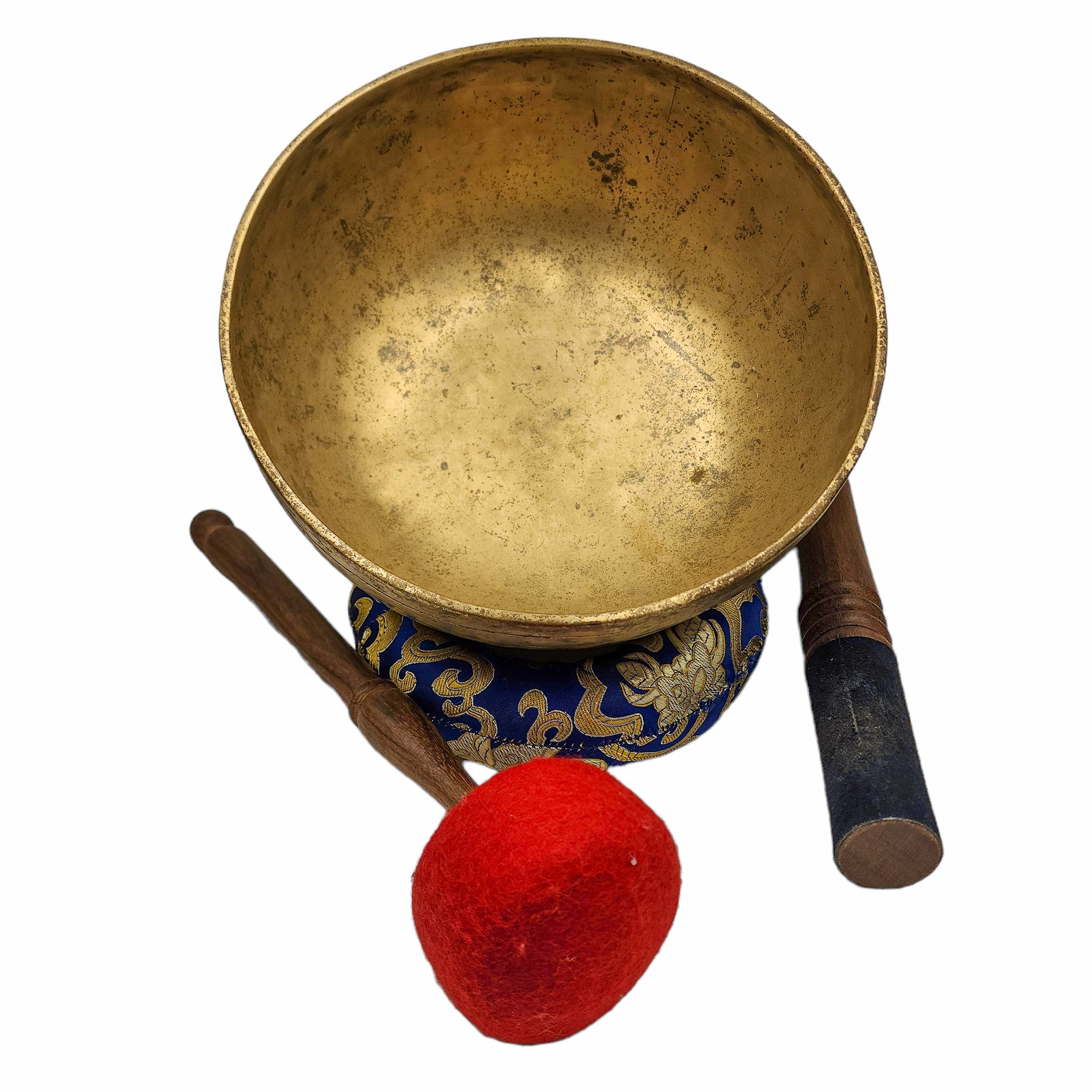 Jambati Singing Bowl, Buddhist Hand Beaten, Antique Finishing