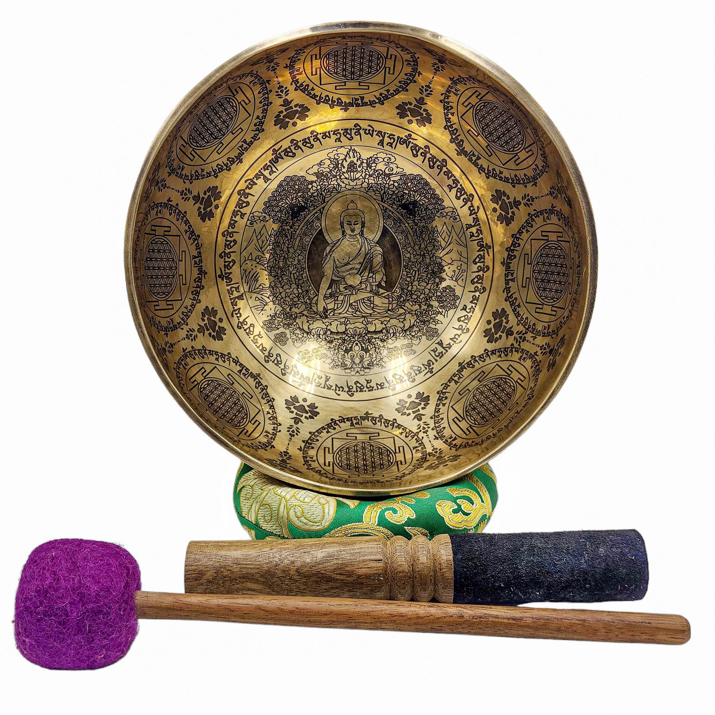 Singing Bowl, Buddhist Hand Beaten, <span Style=