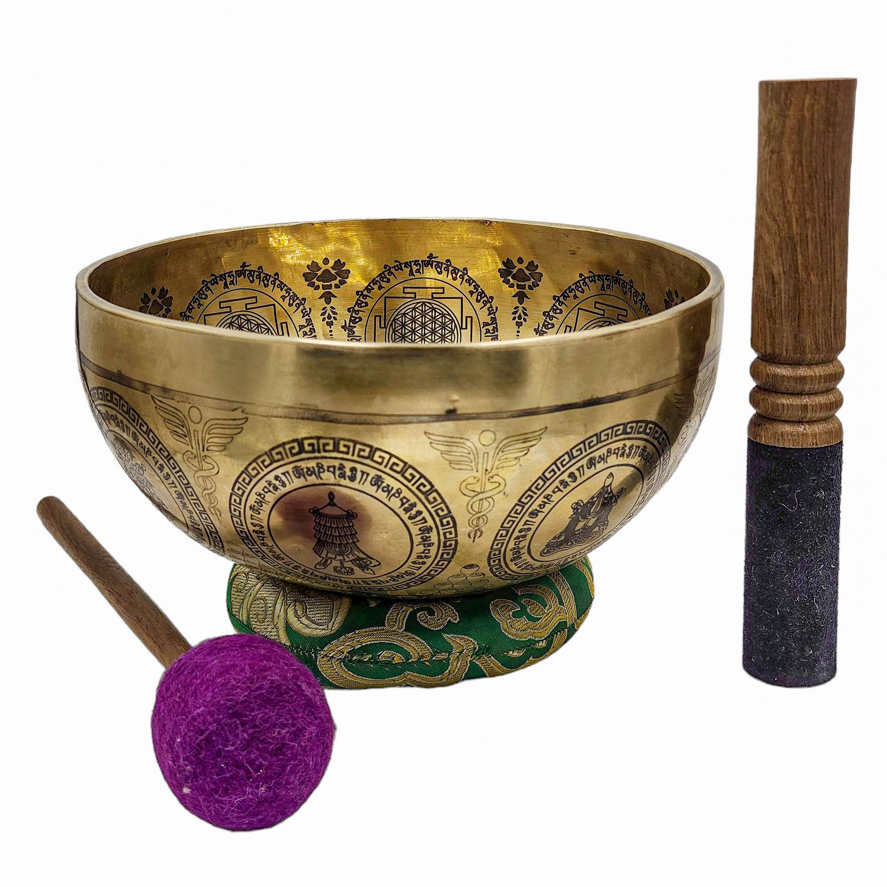 Singing Bowl, Buddhist Hand Beaten, <span Style=