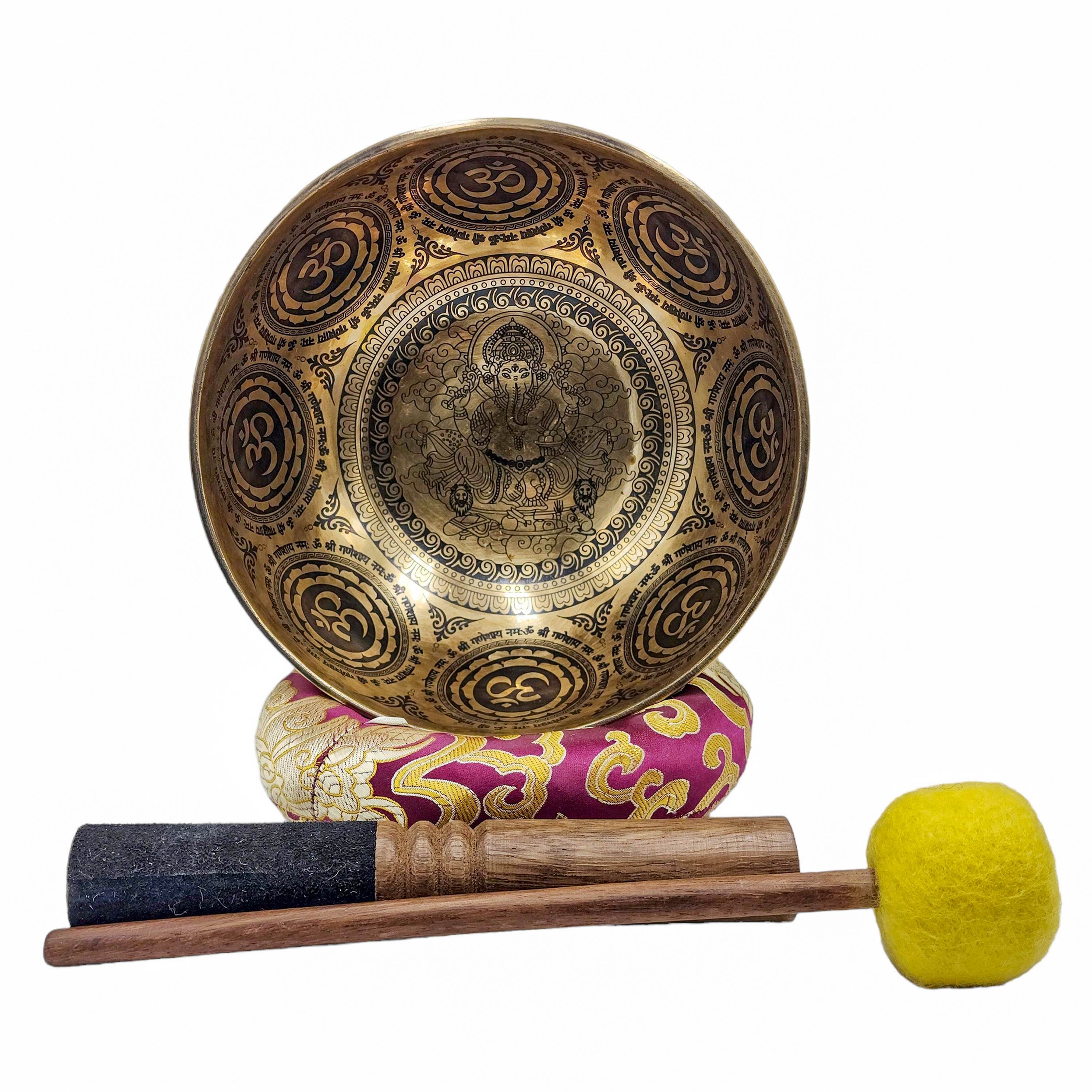 Singing Bowl, Buddhist Hand Beaten, <span Style=