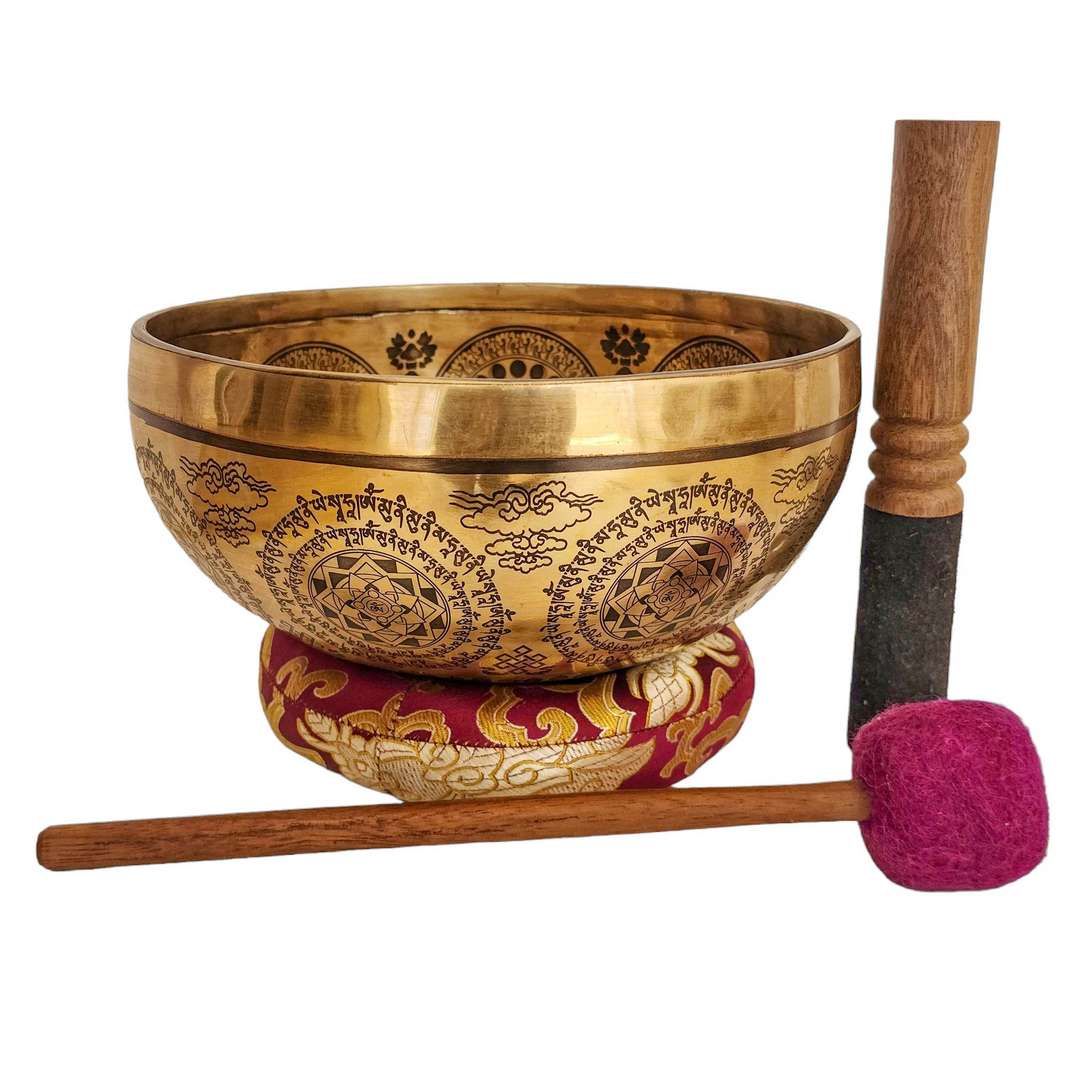 Singing Bowl, Buddhist Hand Beaten, <span Style=