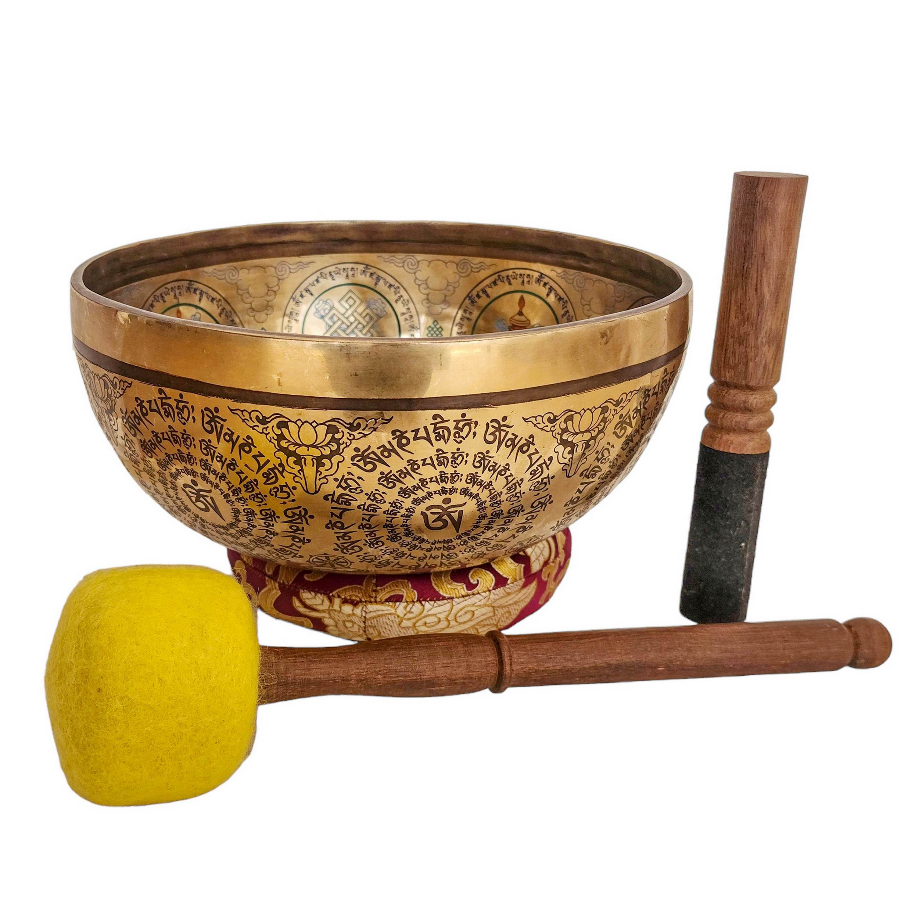 Singing Bowl, Buddhist Hand Beaten, <span Style=