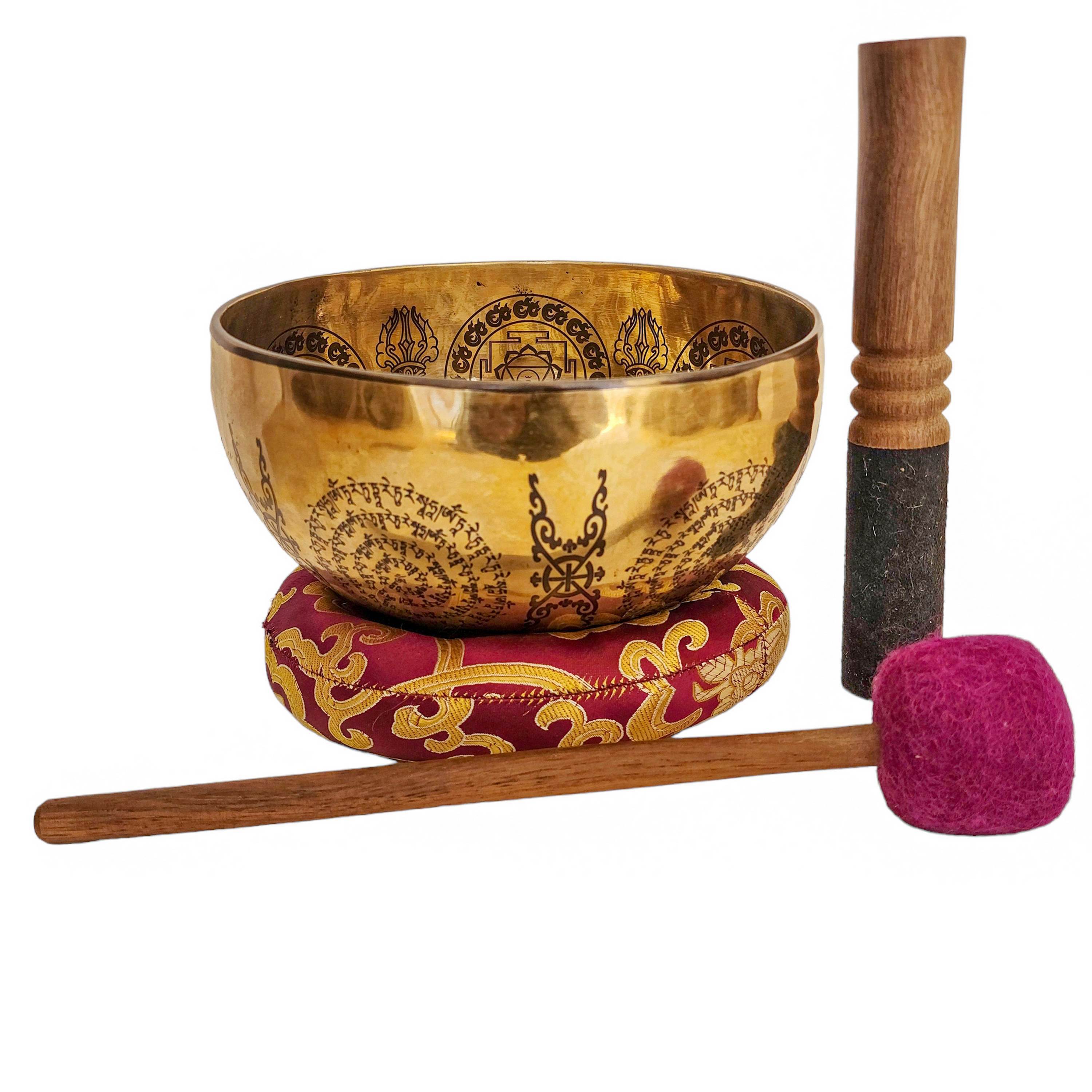 Singing Bowl, Buddhist Hand Beaten, <span Style=