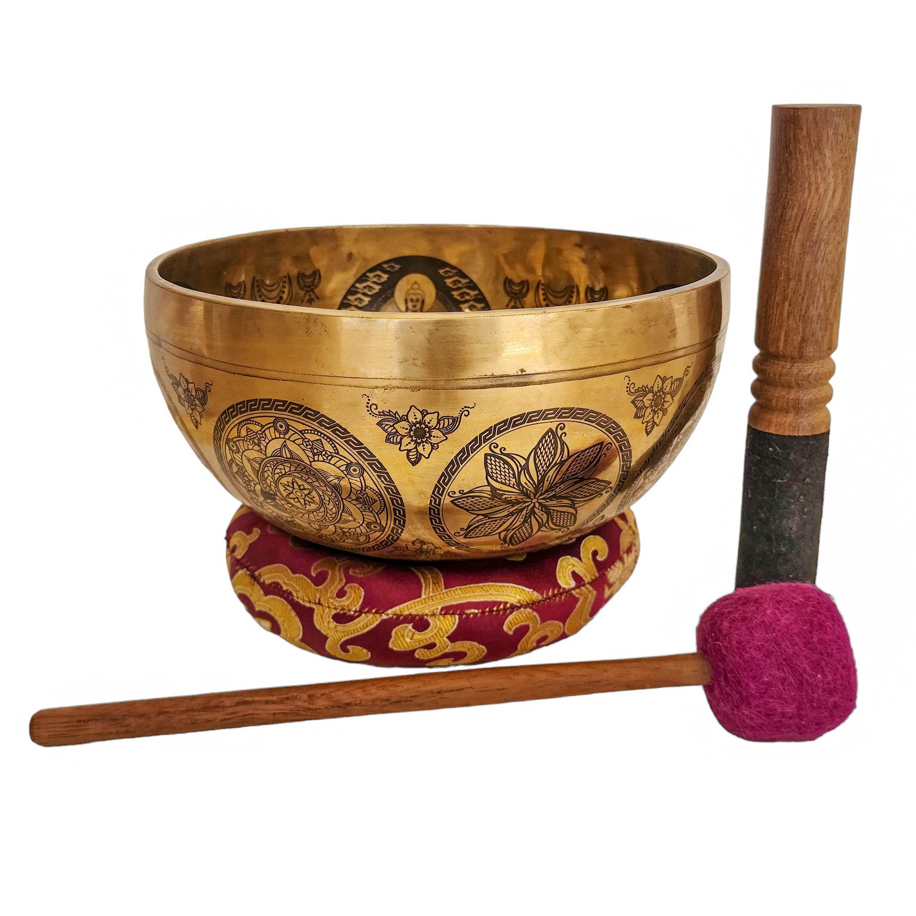 Singing Bowl, Buddhist Hand Beaten, <span Style=