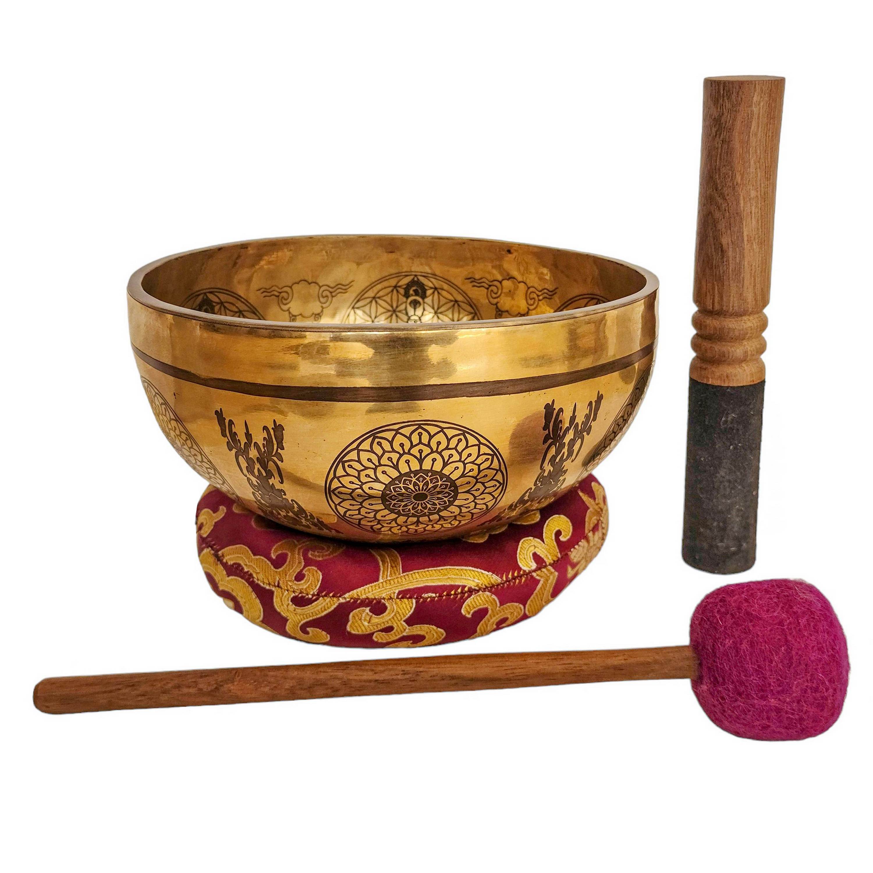 Singing Bowl, Buddhist Hand Beaten, <span Style=