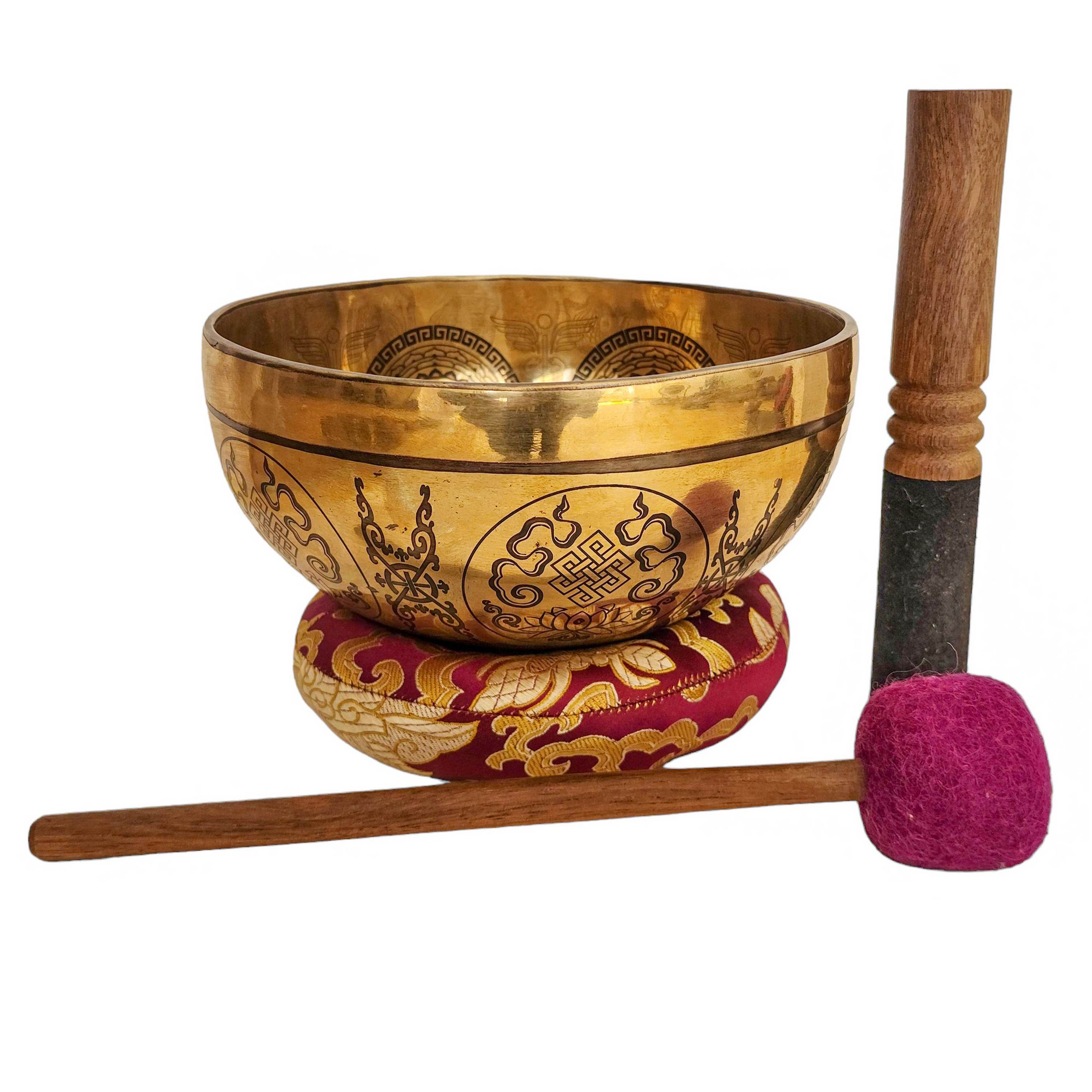 Singing Bowl, Buddhist Hand Beaten, <span Style=