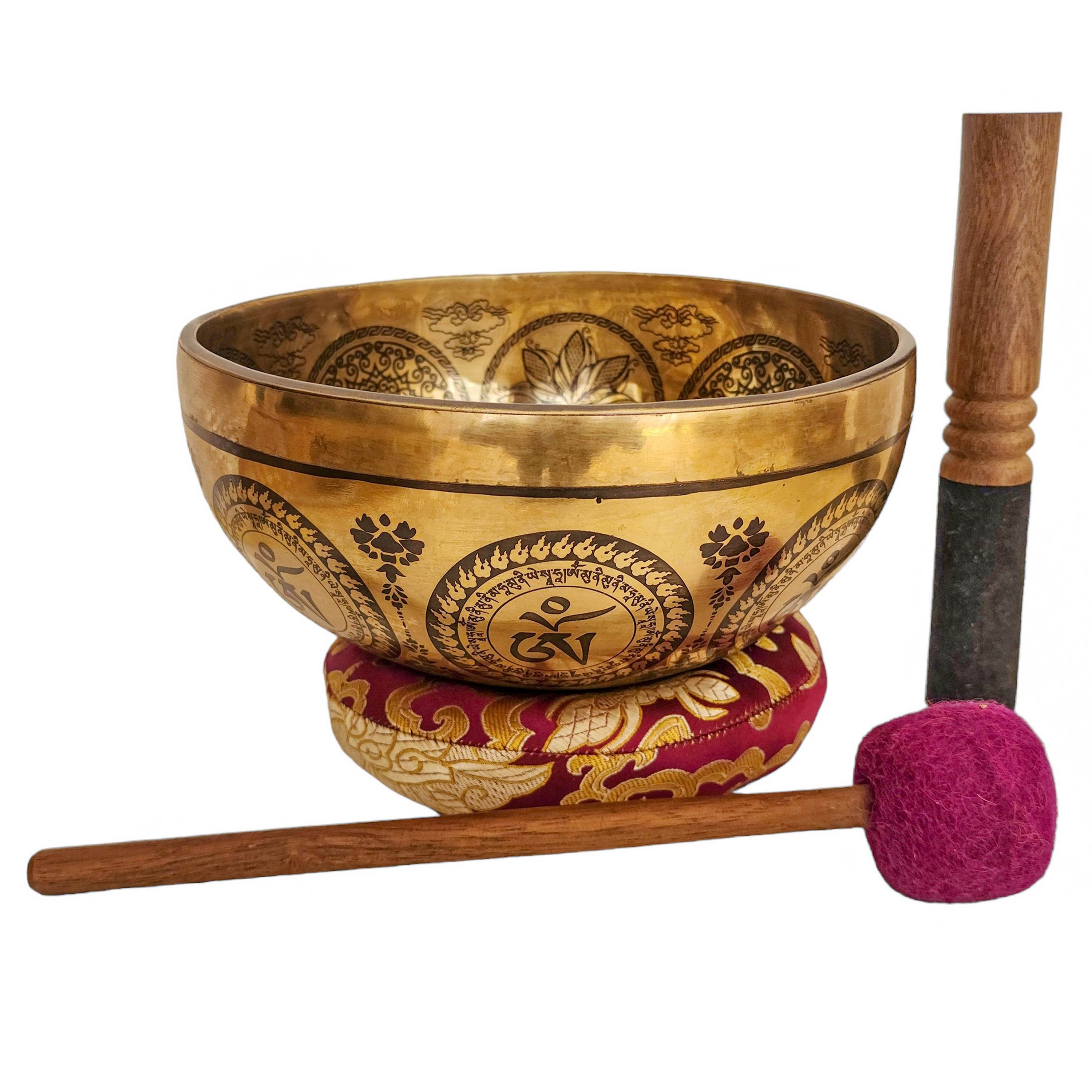 Singing Bowl, Buddhist Hand Beaten, <span Style=