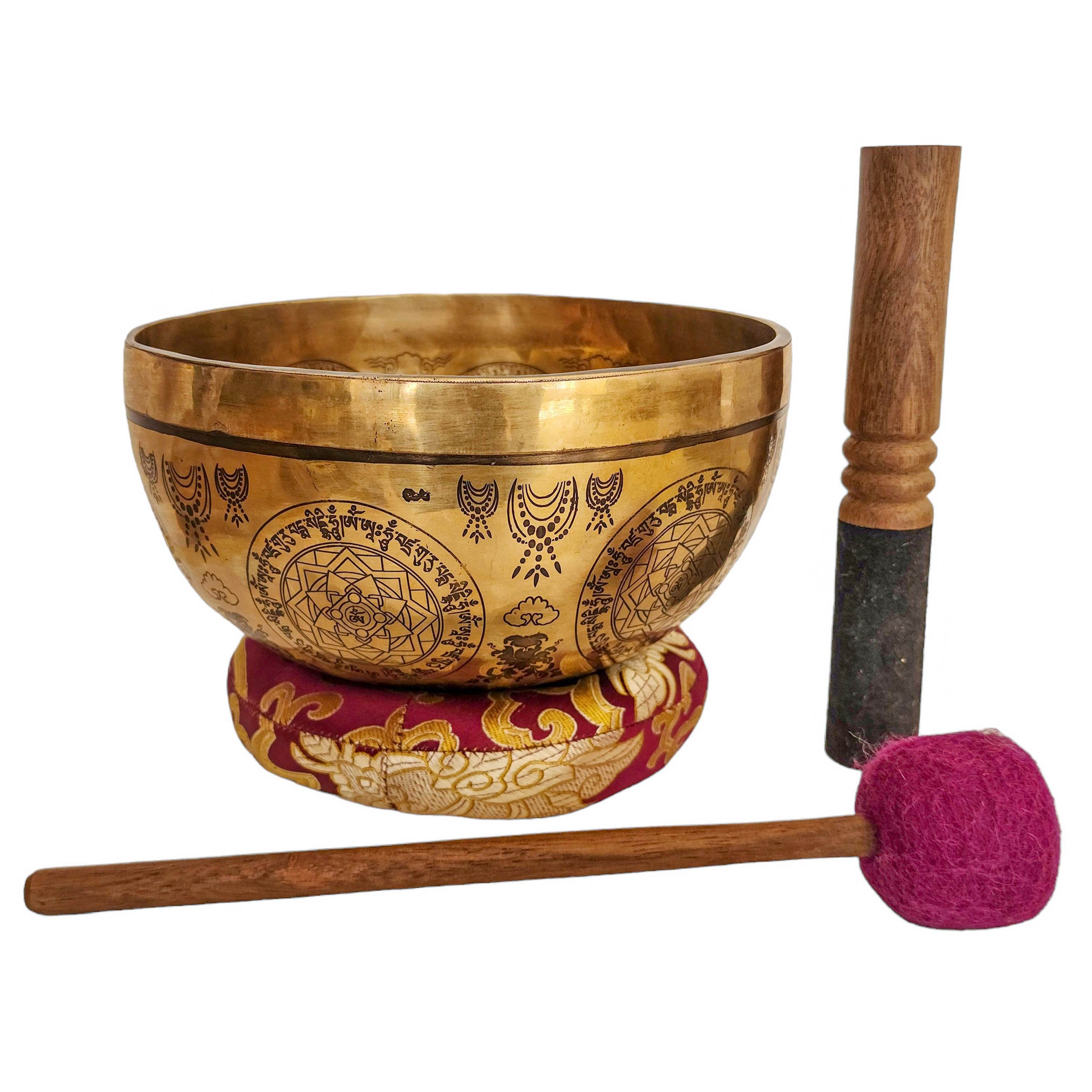 Singing Bowl, Buddhist Hand Beaten, <span Style=