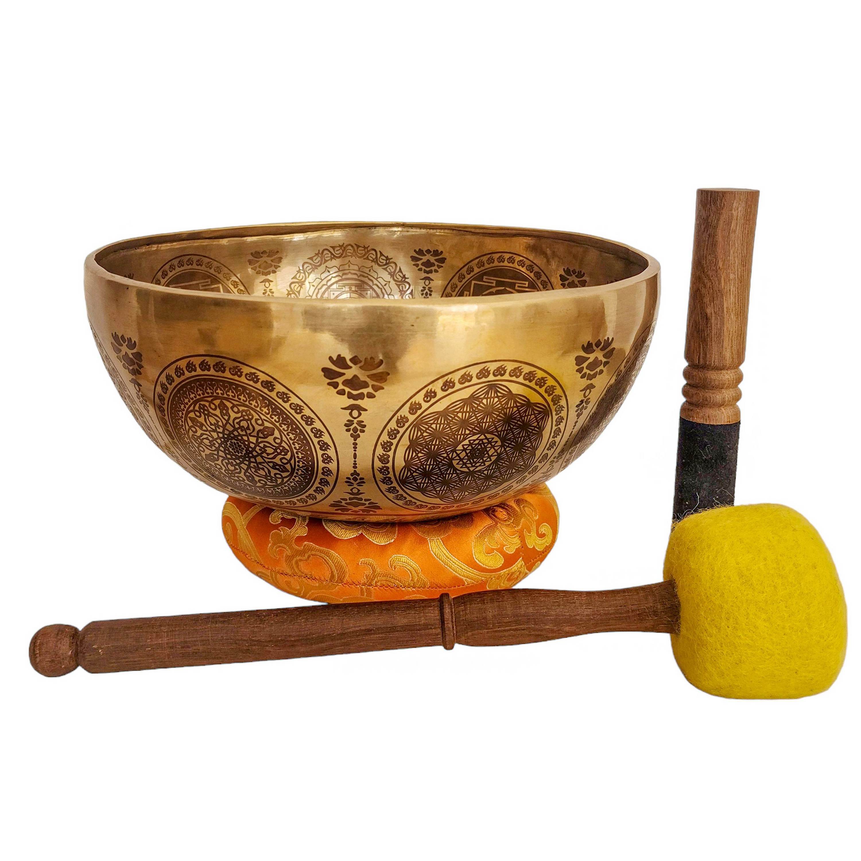 Singing Bowl, Buddhist Hand Beaten, <span Style=