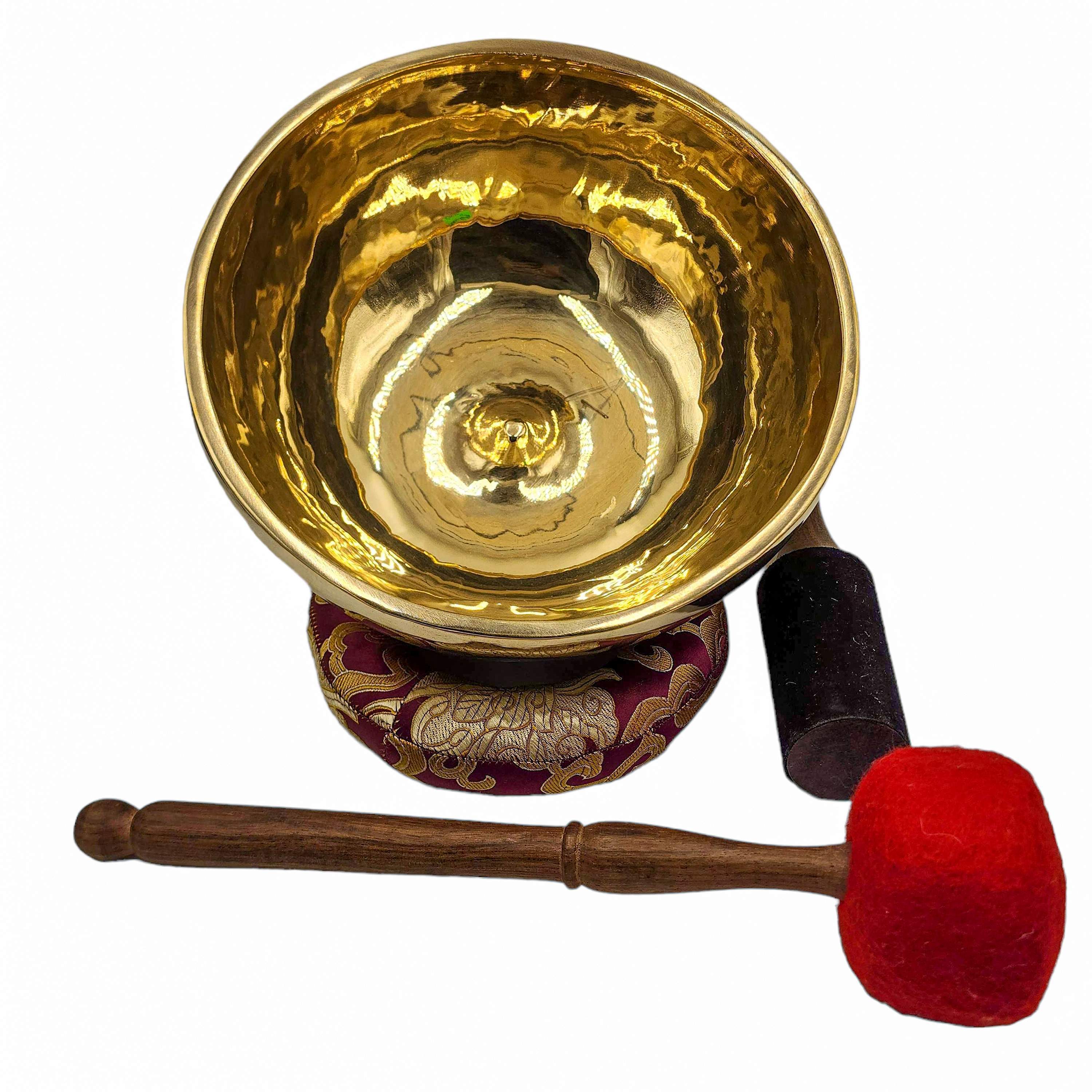 Jambati Singing Bowl, Buddhist Hand Beaten, Glossy Finishing