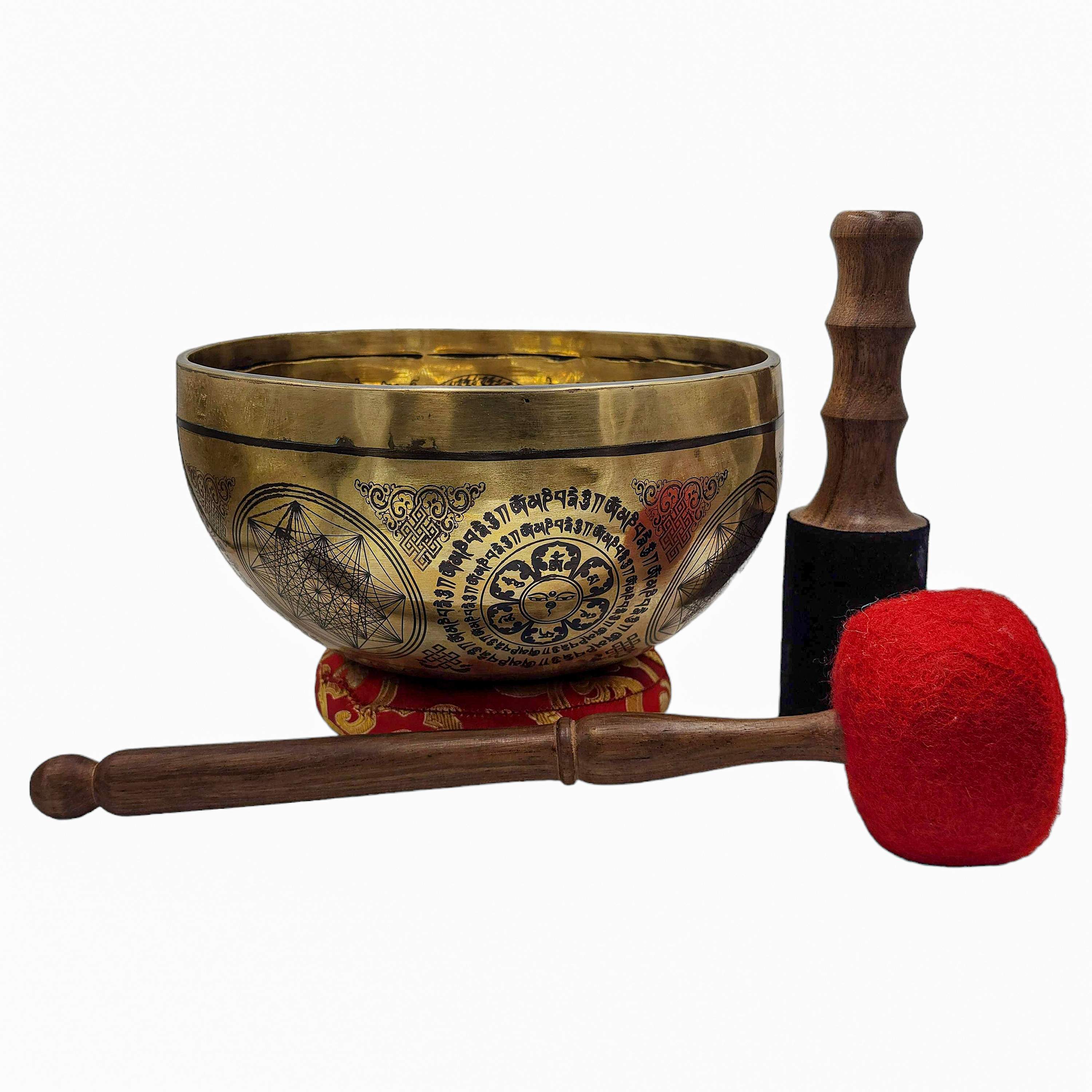 Singing Bowl, Buddhist Hand Beaten, <span Style=