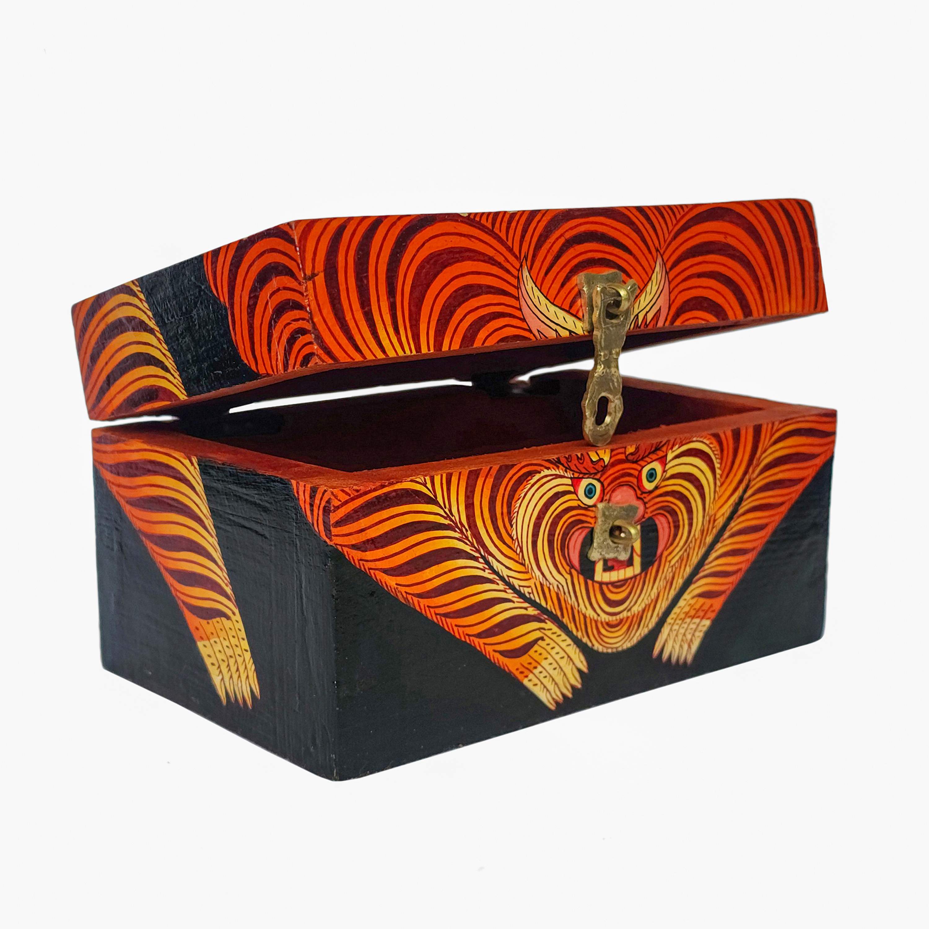 Tibetan Ritual Wooden Box, <span Style=