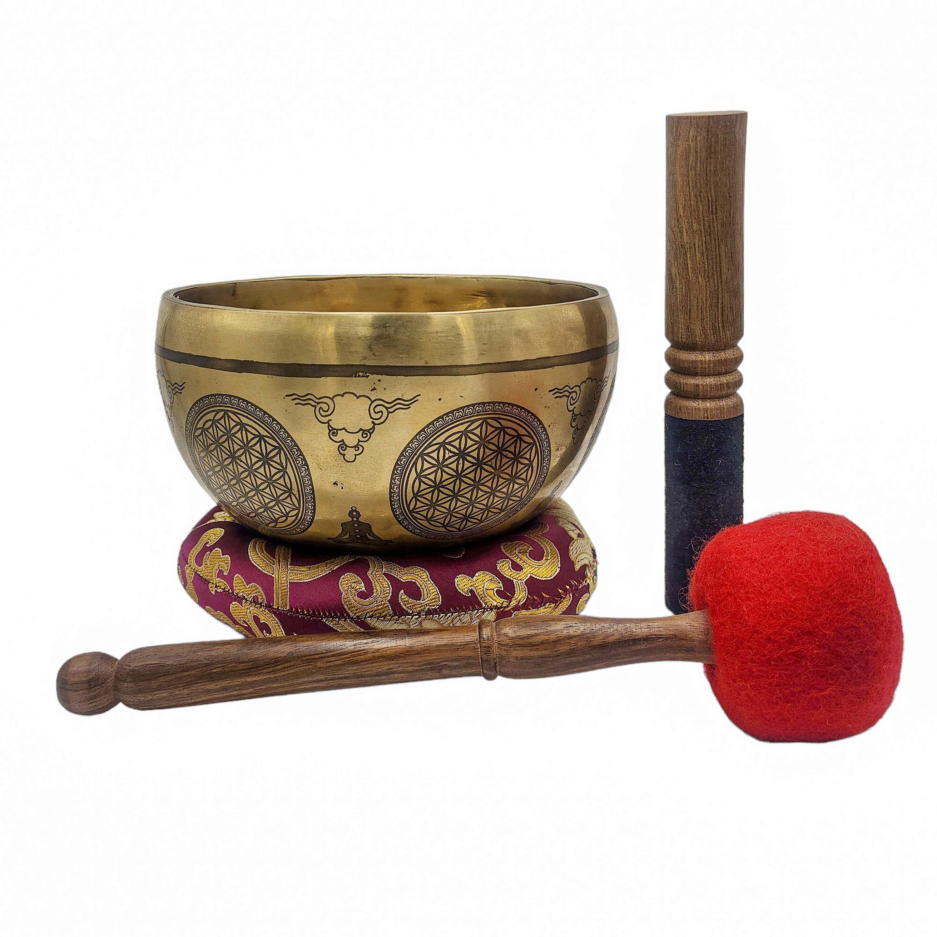 Singing Bowl, Buddhist Hand Beaten, <span Style=